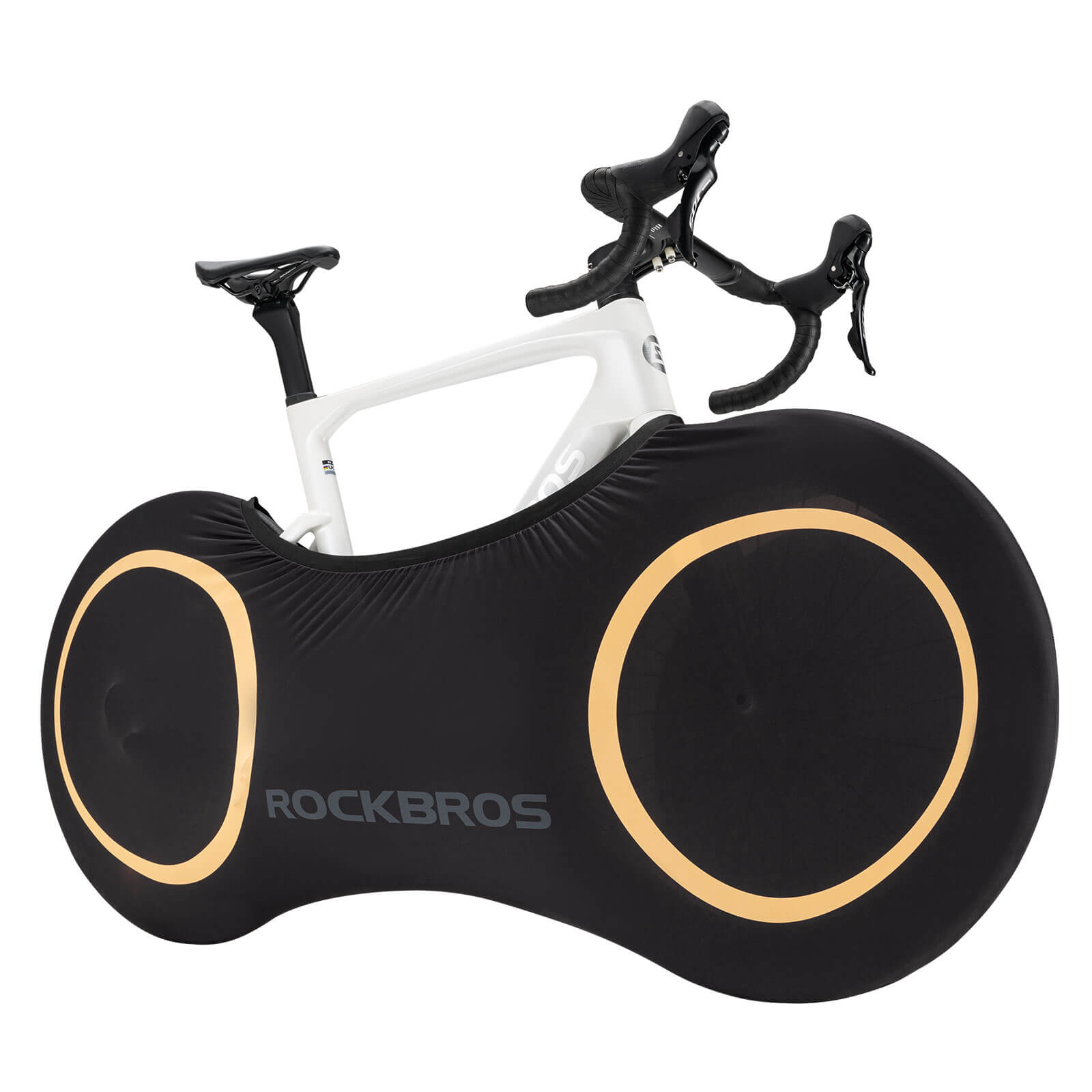 ROCKBROS elastic bike saddle dust cover for indoor storage and dust protection
#Yellow