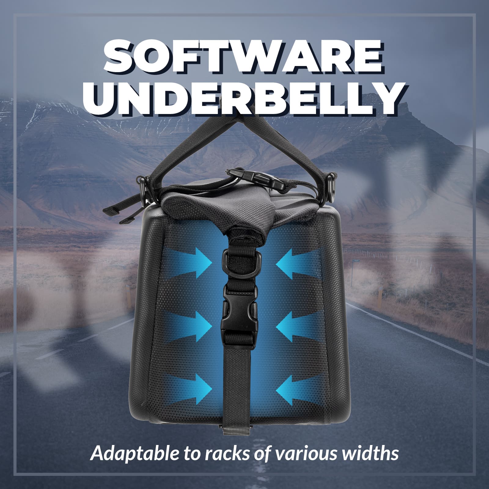 ROCKBROS EVA Hard Shell Bicycle Rear Rack Bag Large 11.6L Capacity for Commuting and Bike Touring