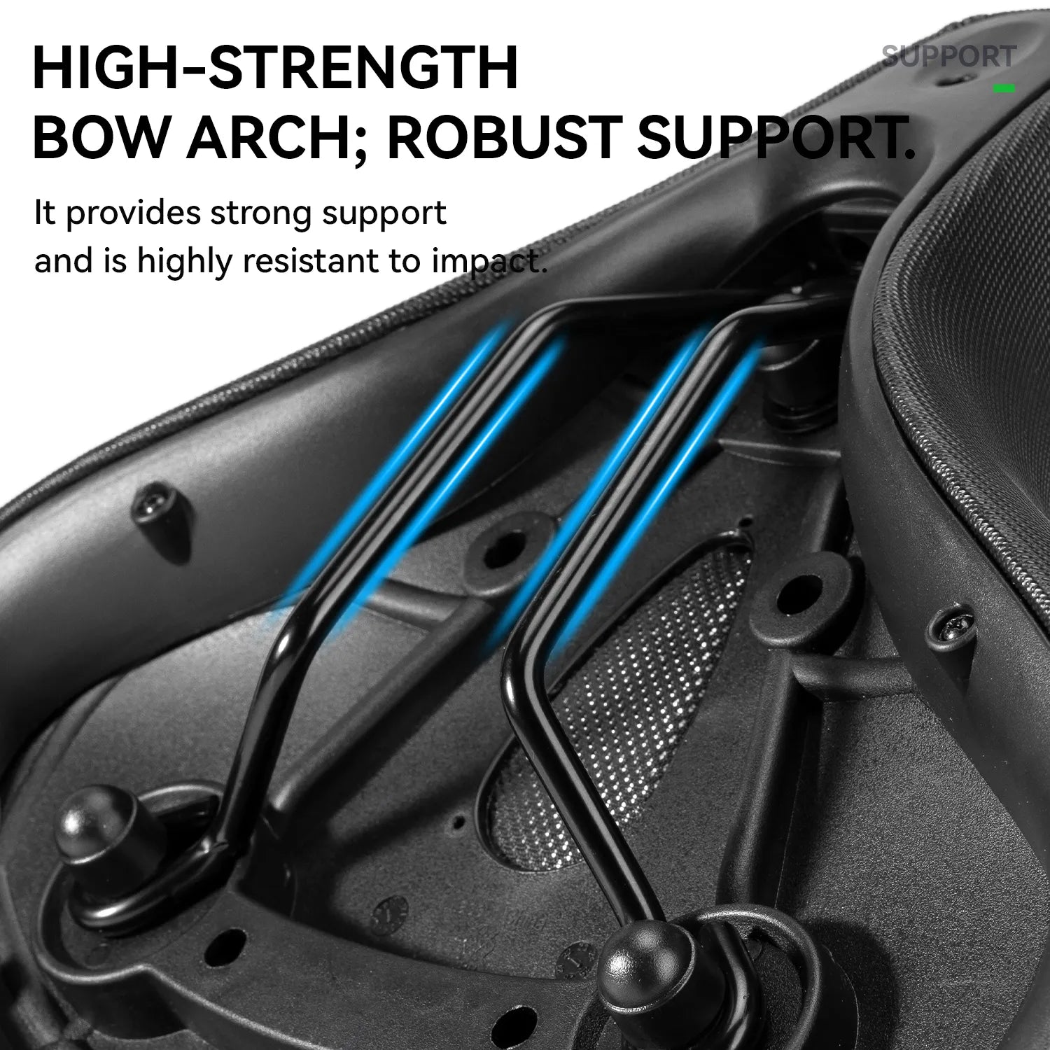 ROCKBROS extra wide bike seat cushion with thick padding for comfortable long rides