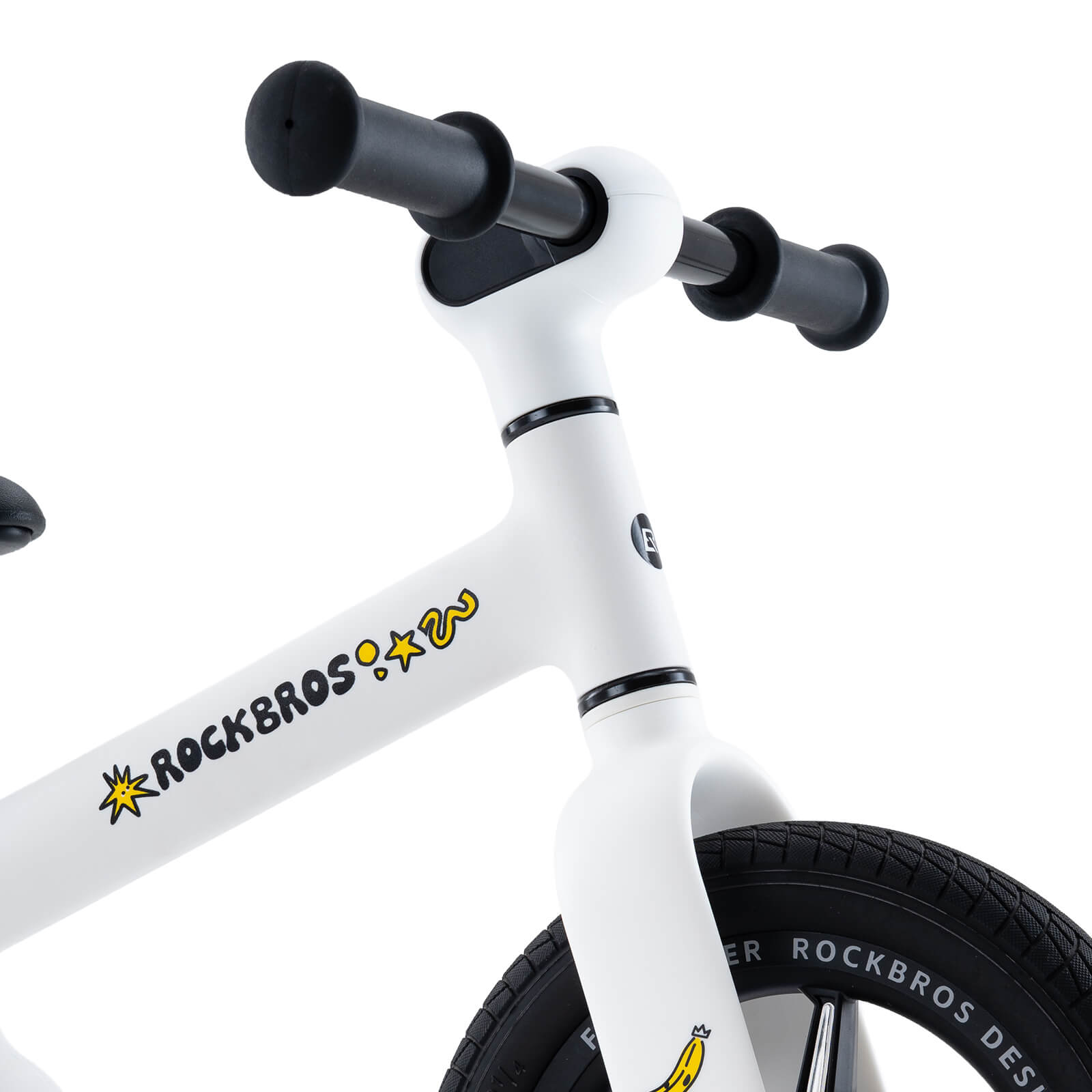 ROCKBROS FGD-P2 kids balance bike 12 inch in white color
#Color_White