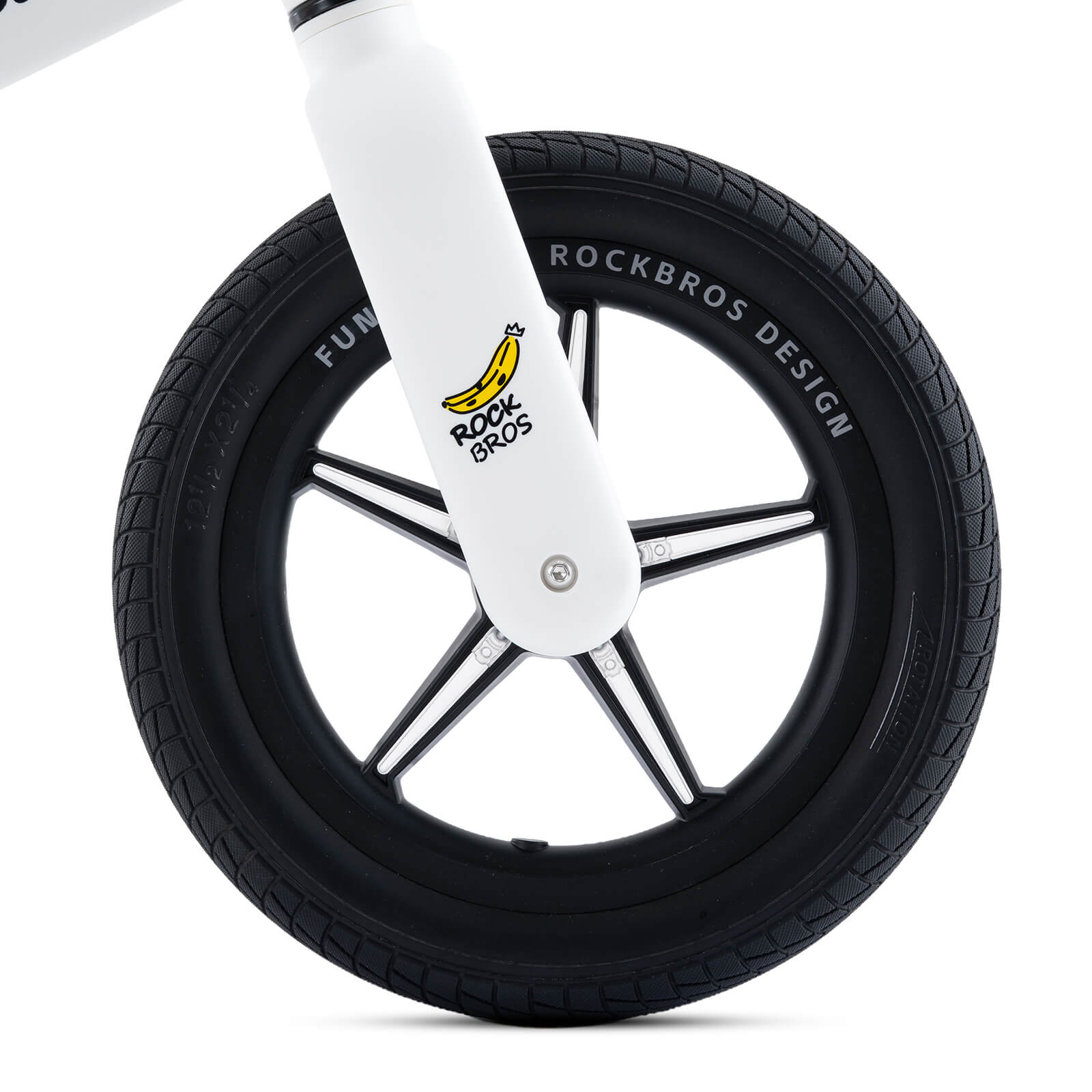 ROCKBROS FGD-P2 kids balance bike 12 inch in white color
#Color_White