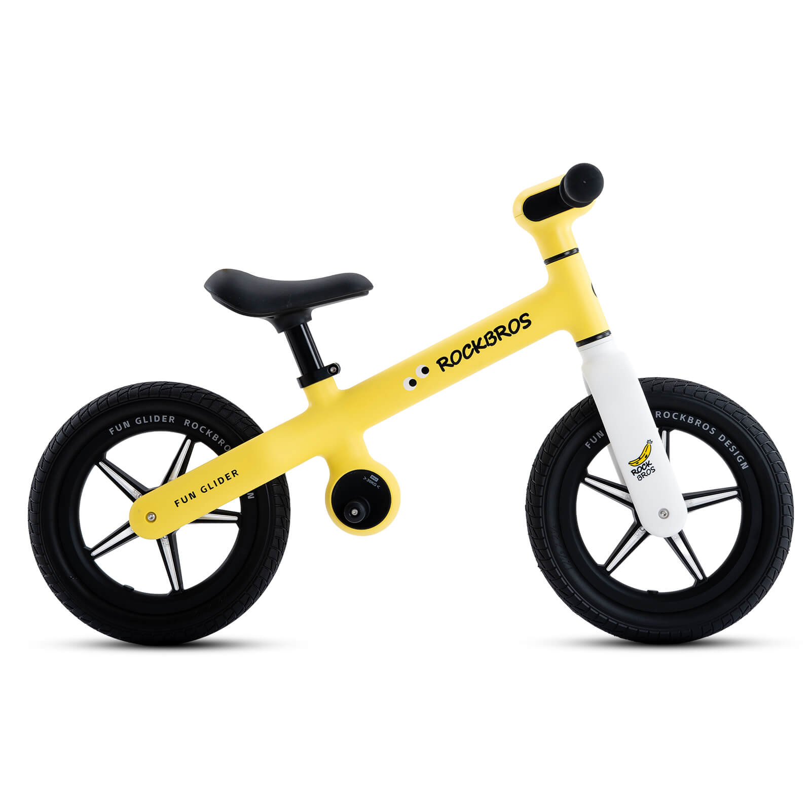 ROCKBROS FGD-P2 kids balance bike 12 inch in yellow color
#Color_Yellow