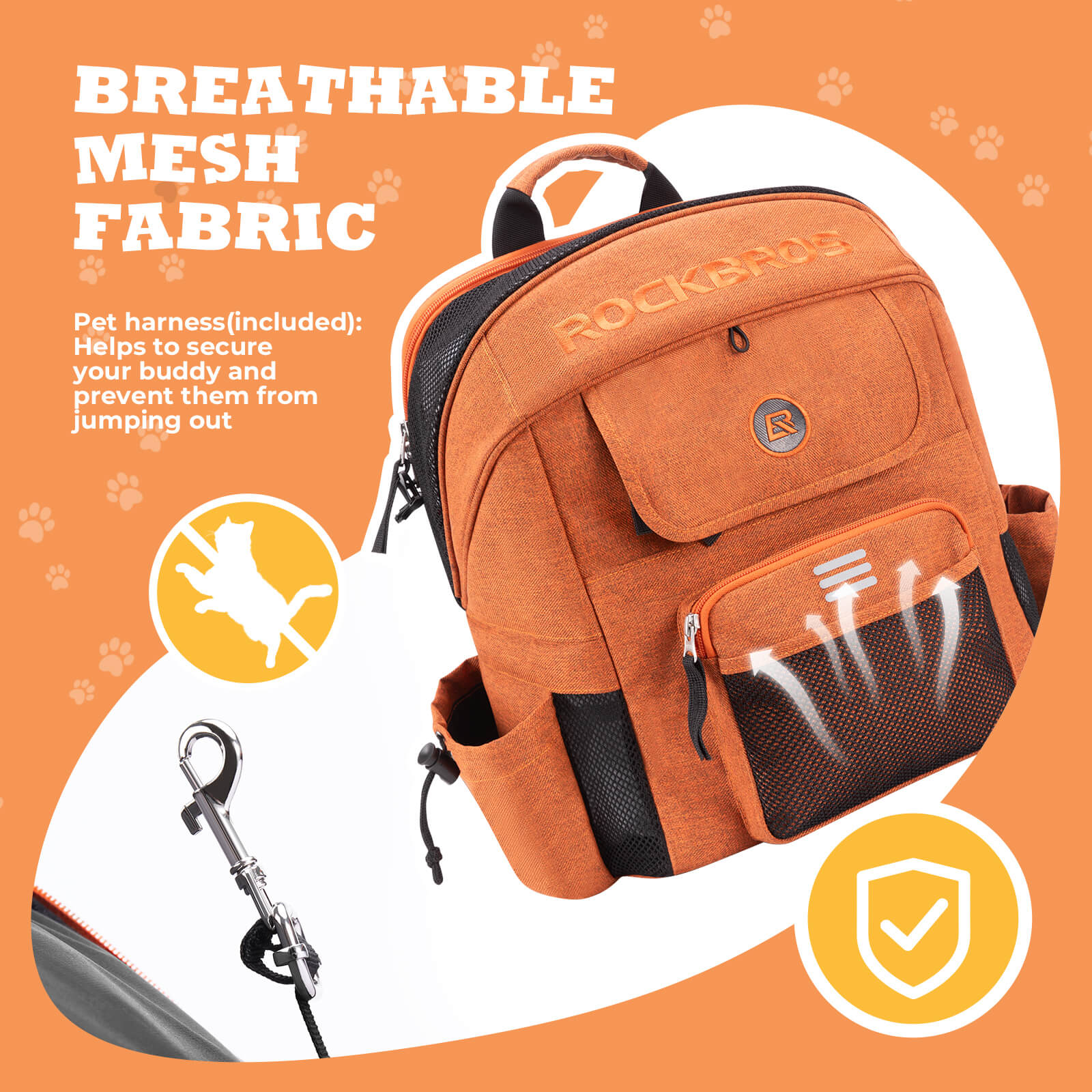 ROCKBROS Foldable Pet Handlebar Bike Bag for Brompton foldable bikes