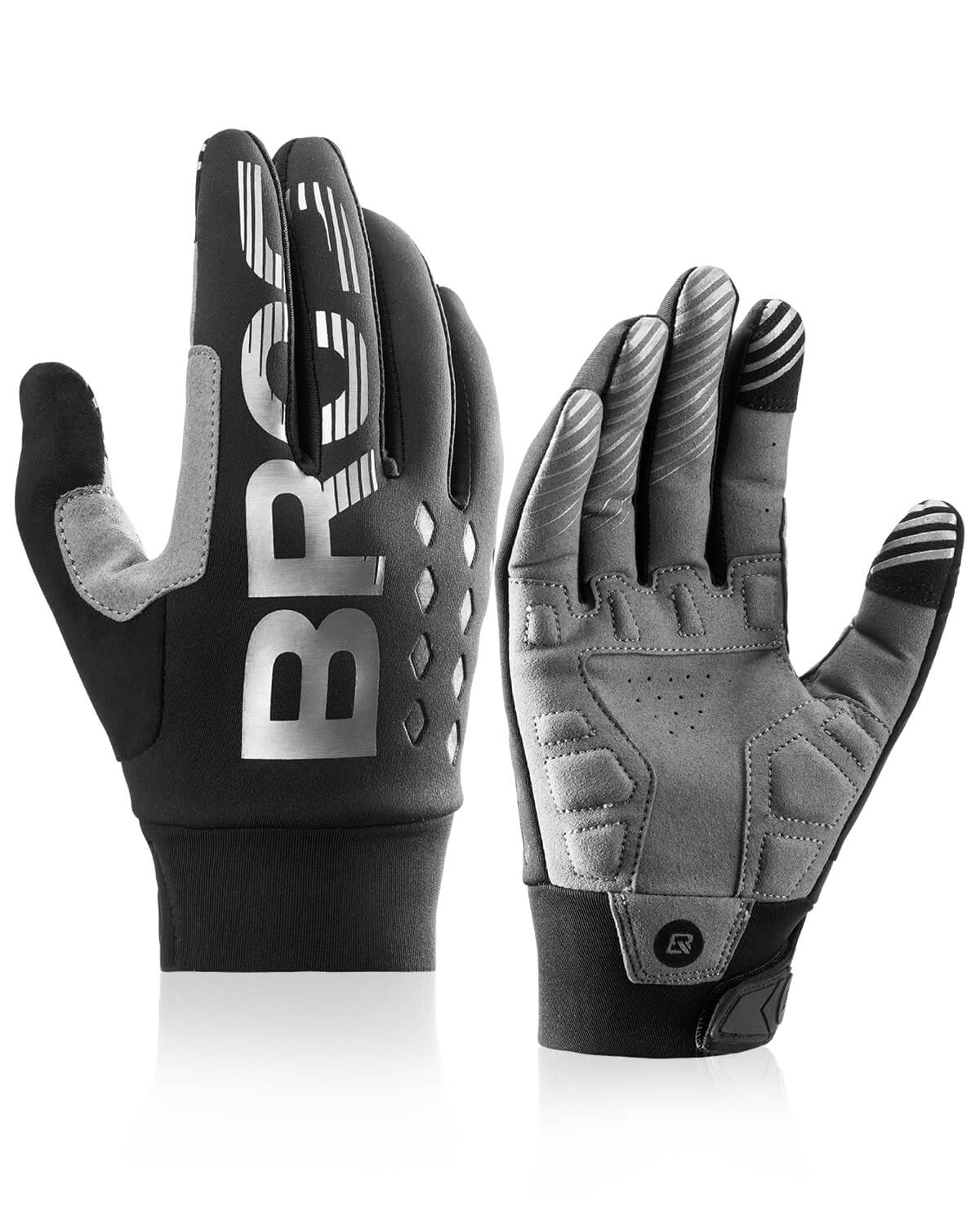 ROCKBROS full finger cycling gloves windproof shockproof touchscreen bike gloves for men and women