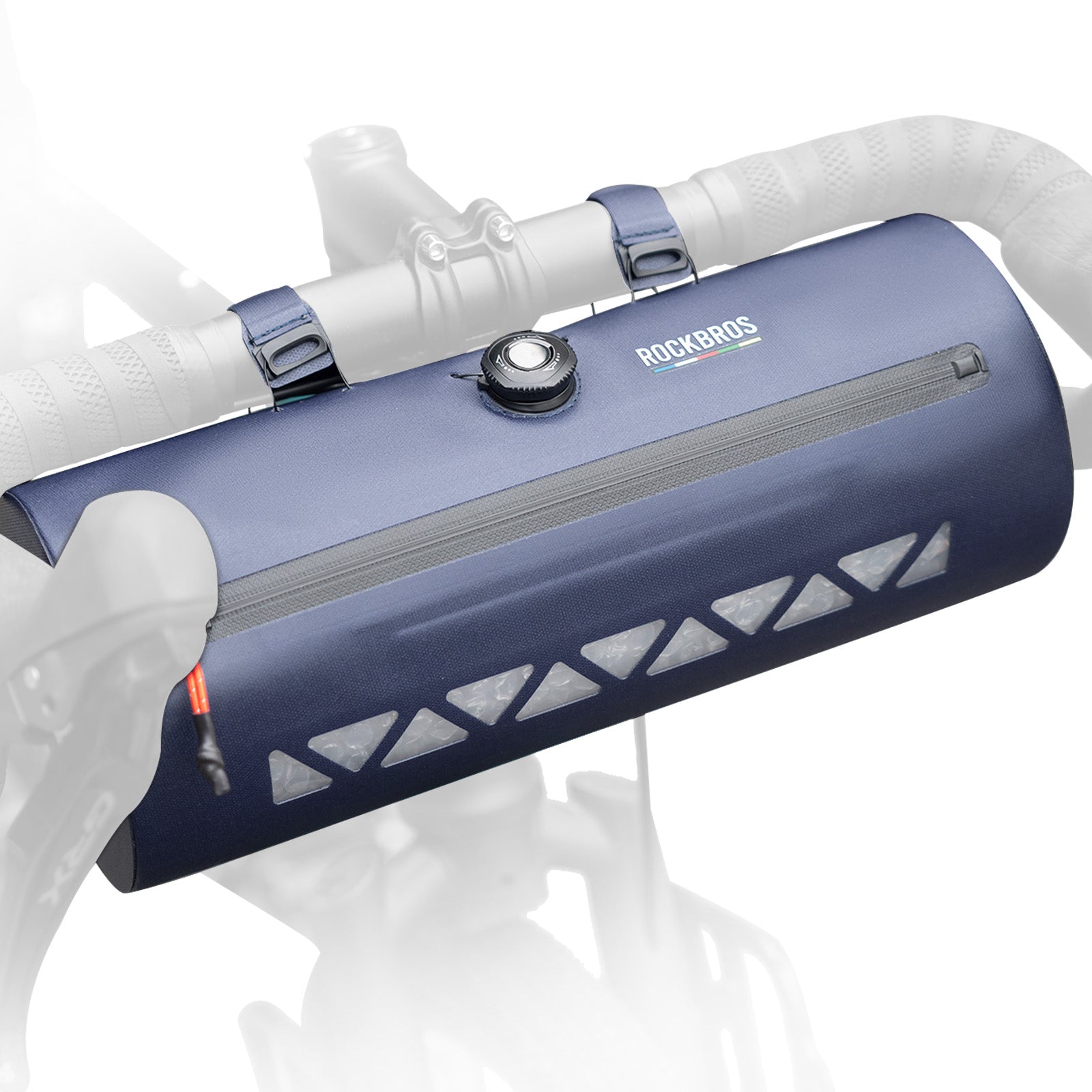 ROCKBROS fully waterproof gravel bike front bag for commuting and long distance cycling