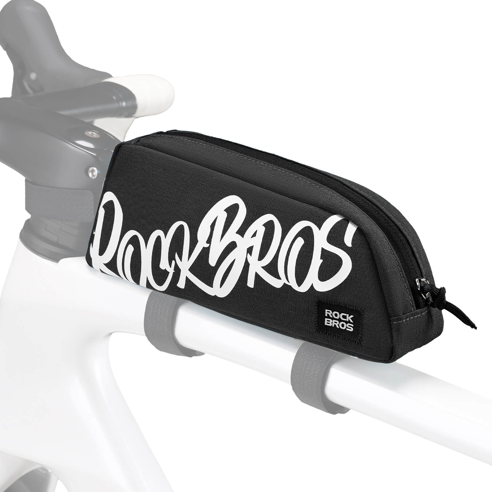 ROCKBROS G009 top tube bike frame bag for road and mountain bikes
#Color_Black