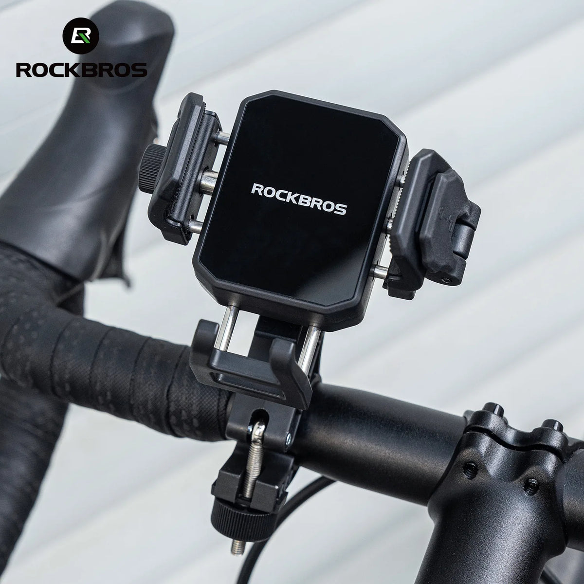 ROCKBROS HW-206 bike handlebar phone mount with mechanical lock and vibration damping
