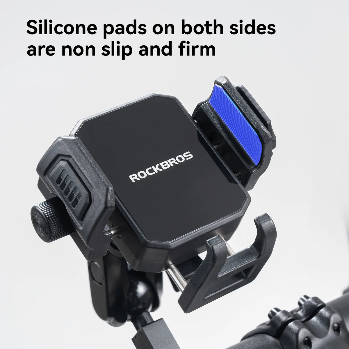 ROCKBROS HW-206 bike handlebar phone mount with mechanical lock and vibration damping