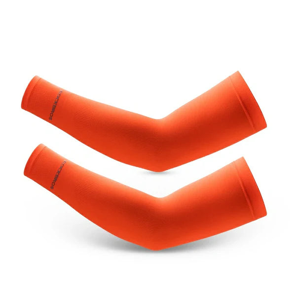 ROCKBROS ice silk cooling arm sleeves UV protection breathable quick dry elastic fit for cycling running hiking outdoor sports、
#Color_Orange