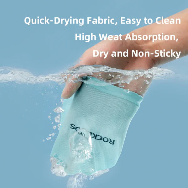 ROCKBROS ice silk cooling arm sleeves UV protection breathable quick dry elastic fit for cycling running hiking outdoor sports