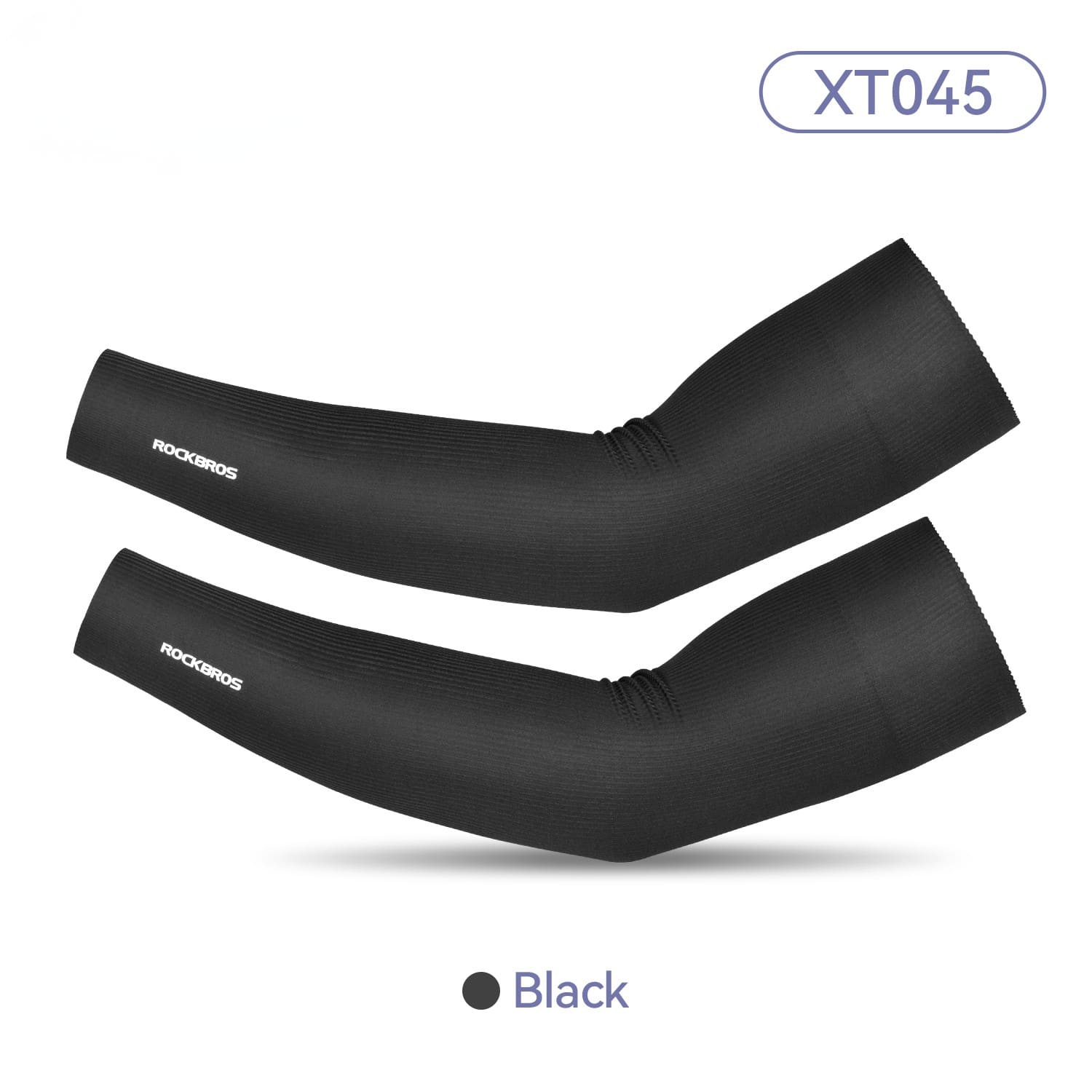 ROCKBROS Ice Silk Sun Protection Cycling Arm Sleeves for Summer Cycling and Outdoor Sports
#Style_XT045 Black L