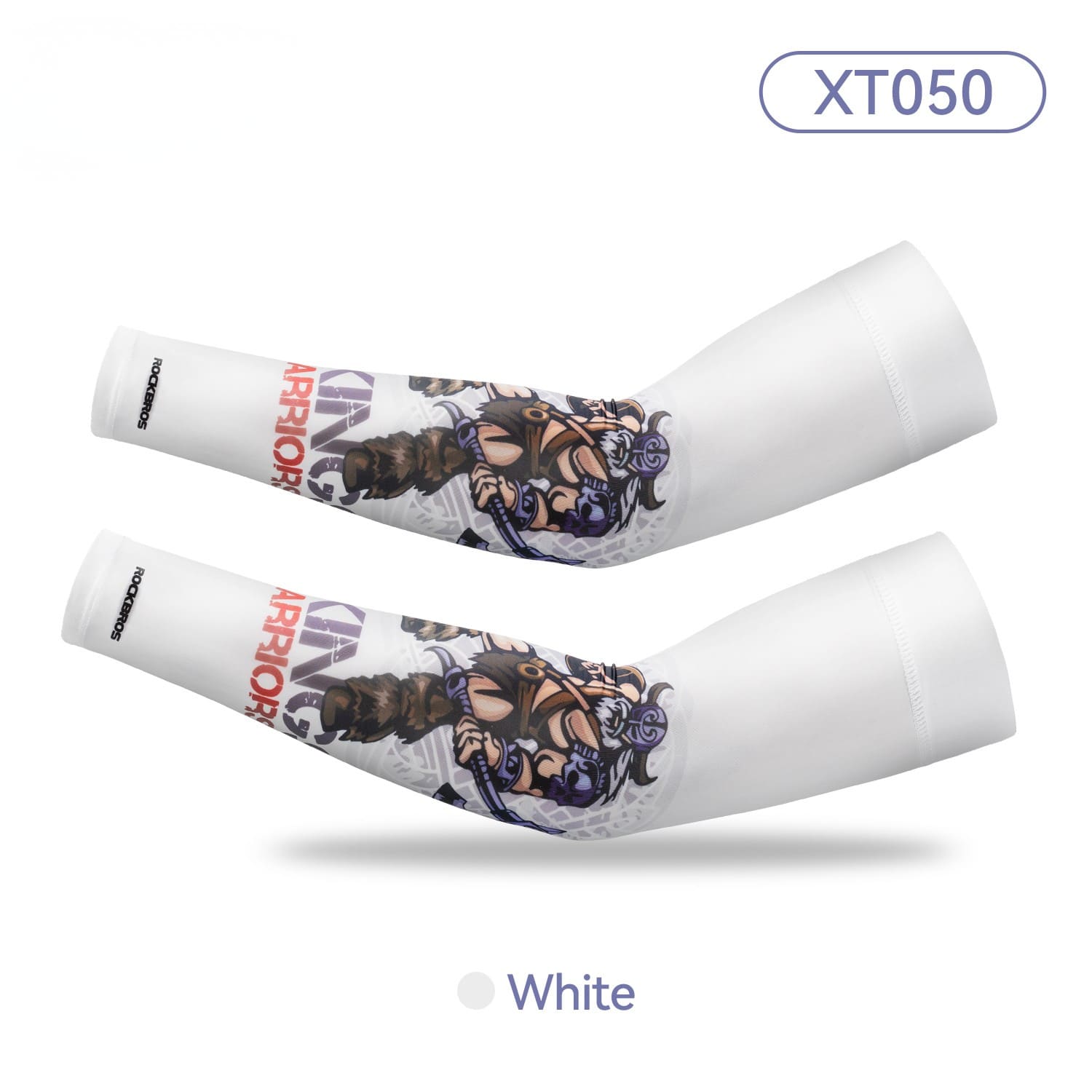 ROCKBROS Ice Silk Sun Protection Cycling Arm Sleeves for Summer Cycling and Outdoor Sports
#Style_XT050 White XL