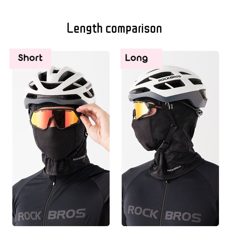 ROCKBROS Breathable Sun Protection Ice Silk Cycling Balaclava for Summer Cycling and Outdoor Riding