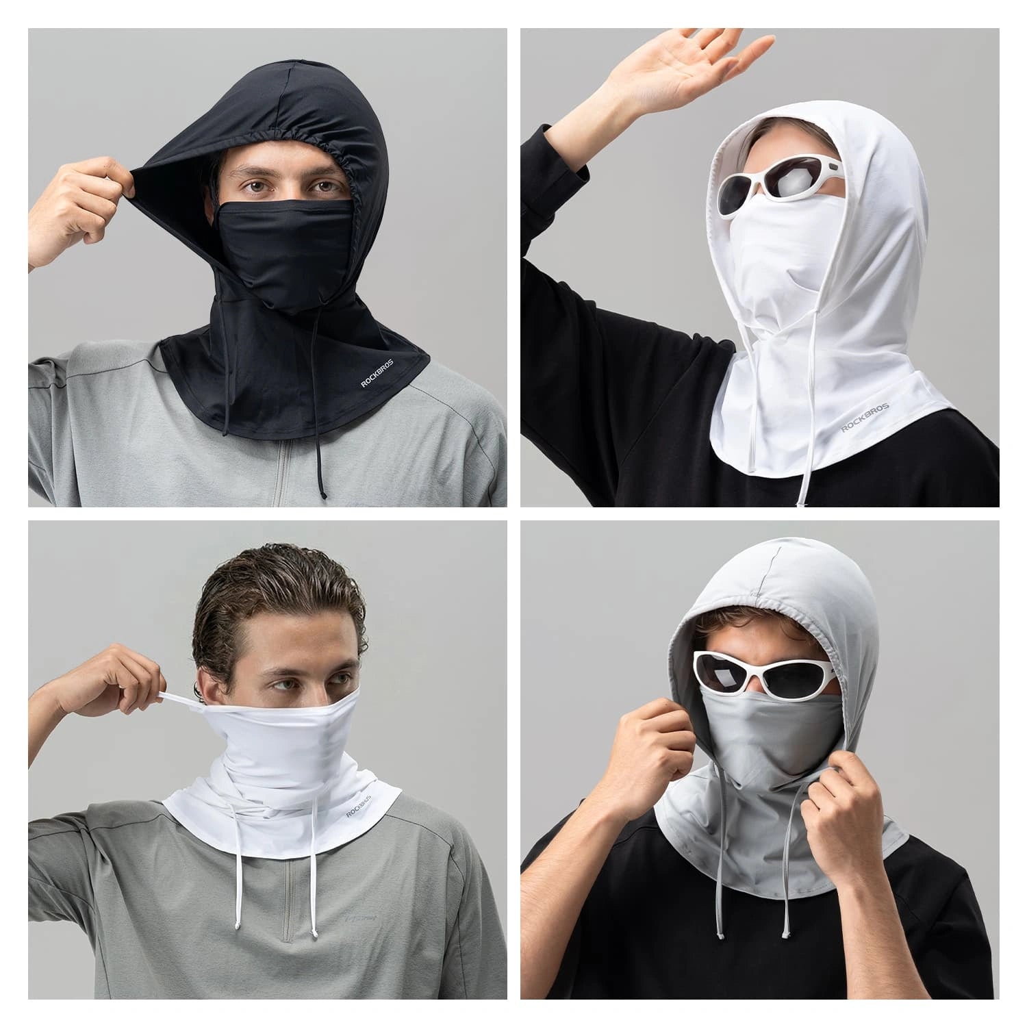 ice silk balaclava with uv sun protection breathable cooling face cover for cycling and outdoor use