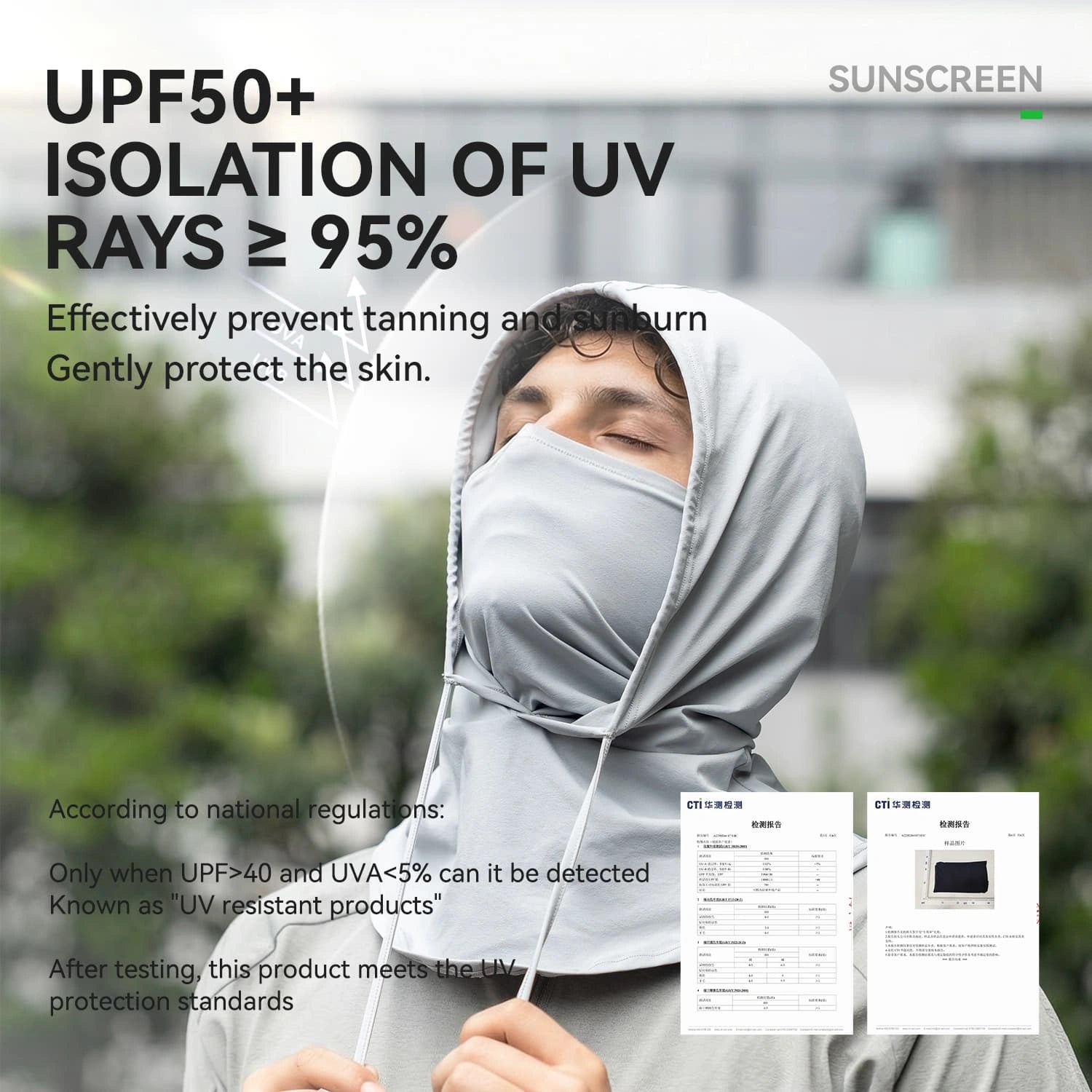 ice silk balaclava with uv sun protection breathable cooling face cover for cycling and outdoor use