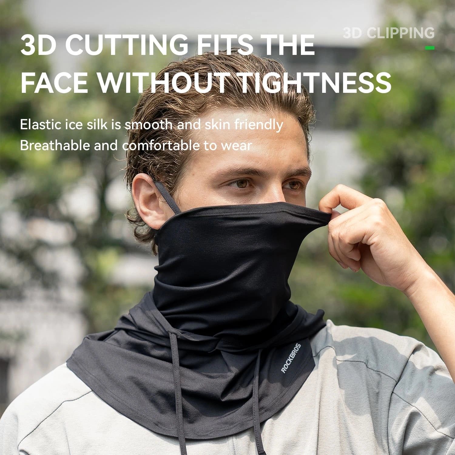 ice silk balaclava with uv sun protection breathable cooling face cover for cycling and outdoor use