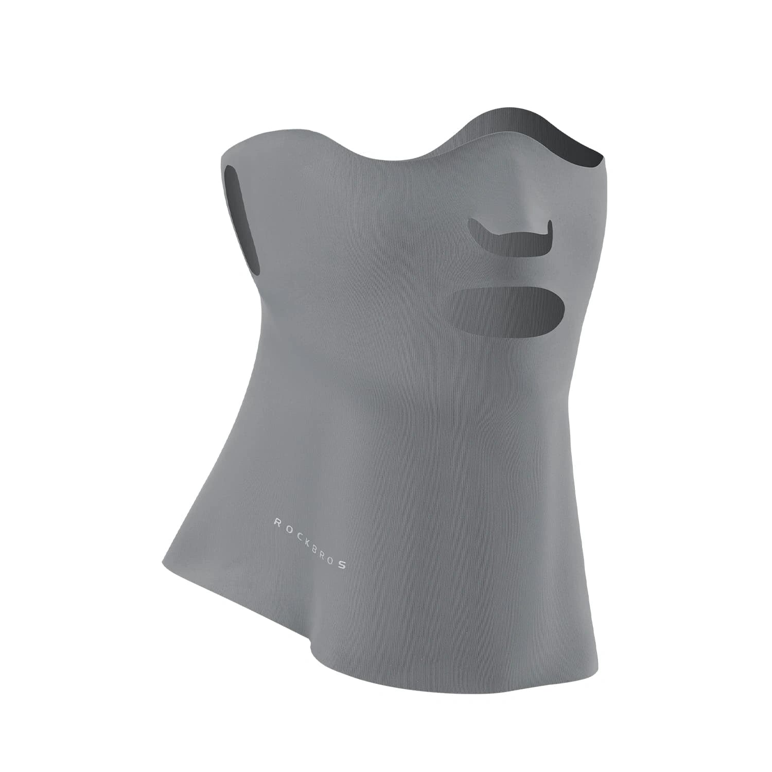ice silk face mask with vent uv sun protection breathable cooling full coverage balaclava for outdoor cycling
#Color_Light Gray