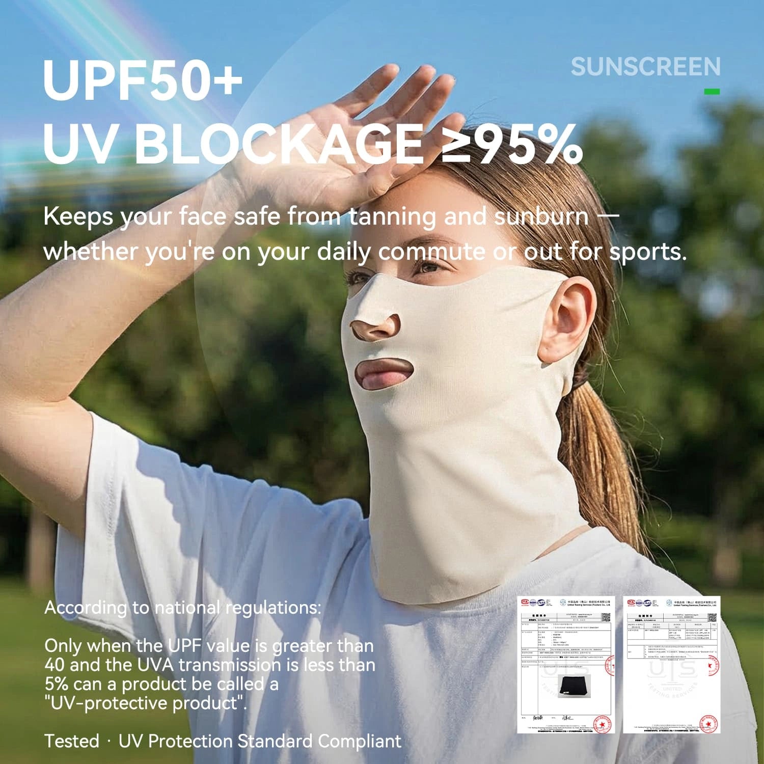 ice silk face mask with vent uv sun protection breathable cooling full coverage balaclava for outdoor cycling