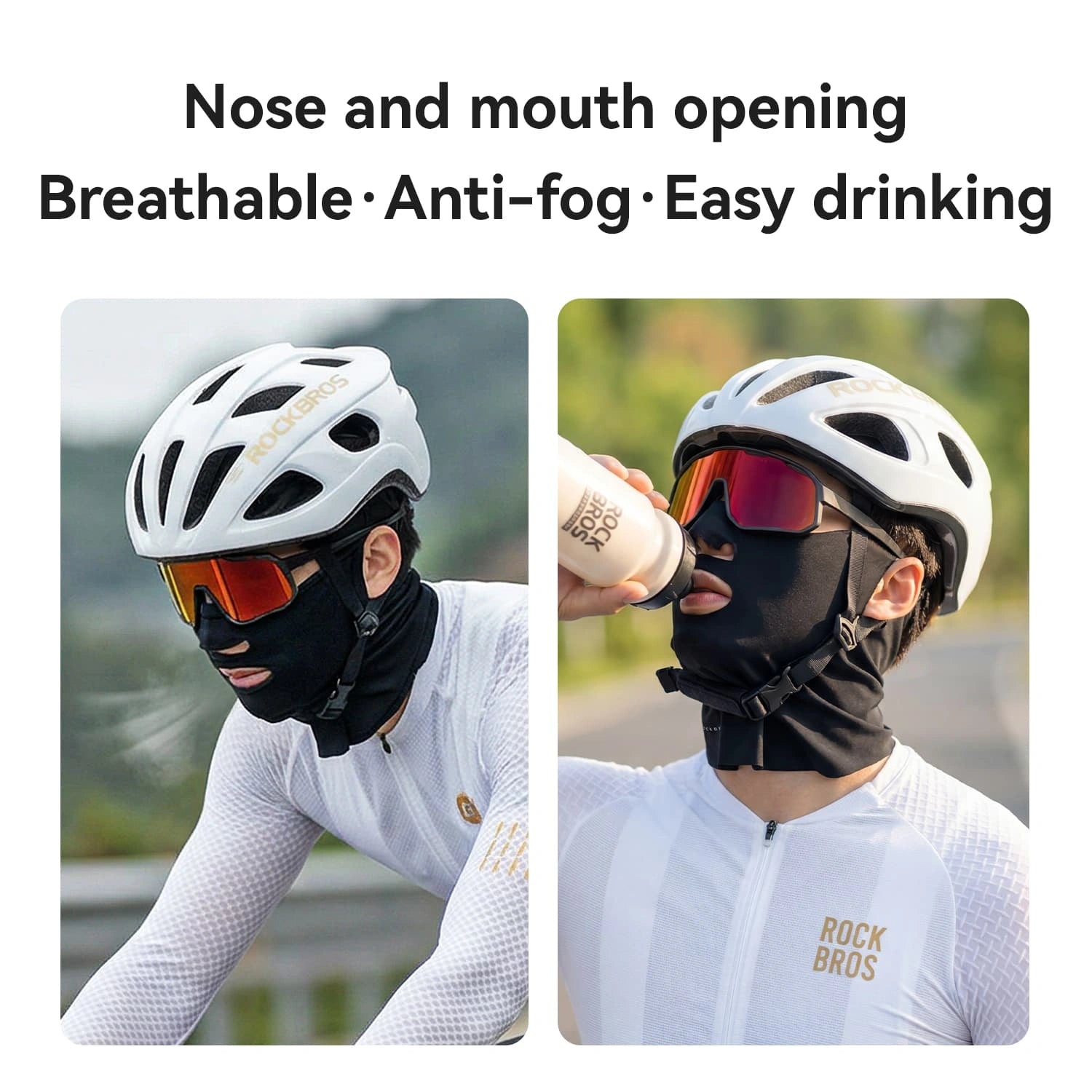 ice silk face mask with vent uv sun protection breathable cooling full coverage balaclava for outdoor cycling