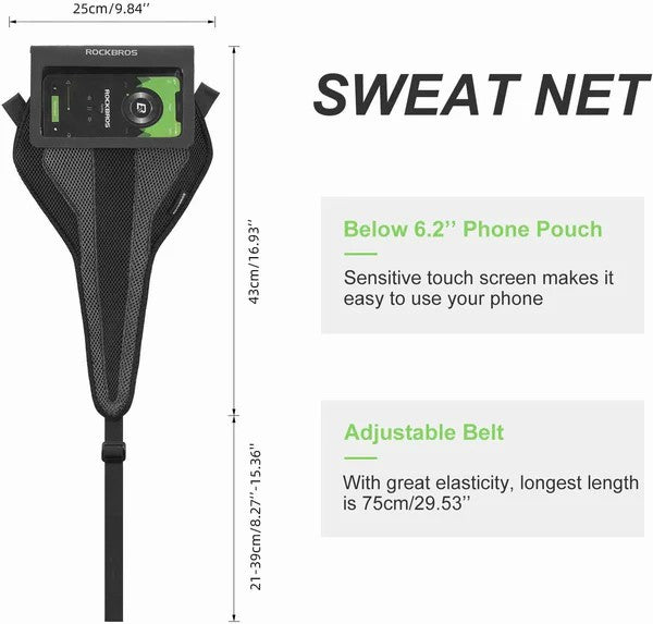 ROCKBROS Indoor Cycling Sweat Net and Bike Sweat Guard for protecting exercise bikes from sweat