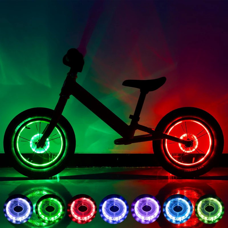 ROCKBROS kids bike hub light LED for children’s bicycle safety
