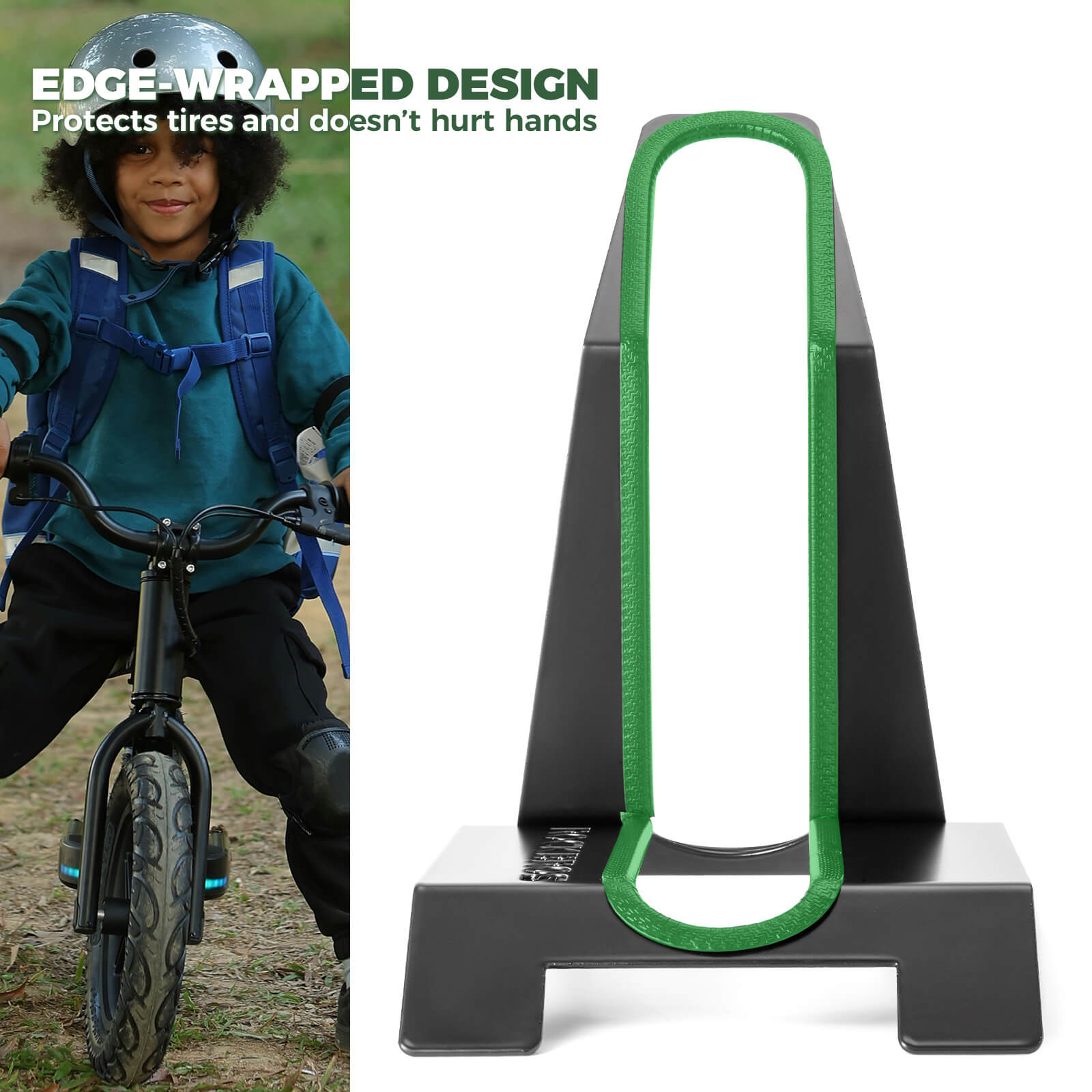 ROCKBROS 12 inch children's bicycle floor stand and scooter parking rack
#Color_Black