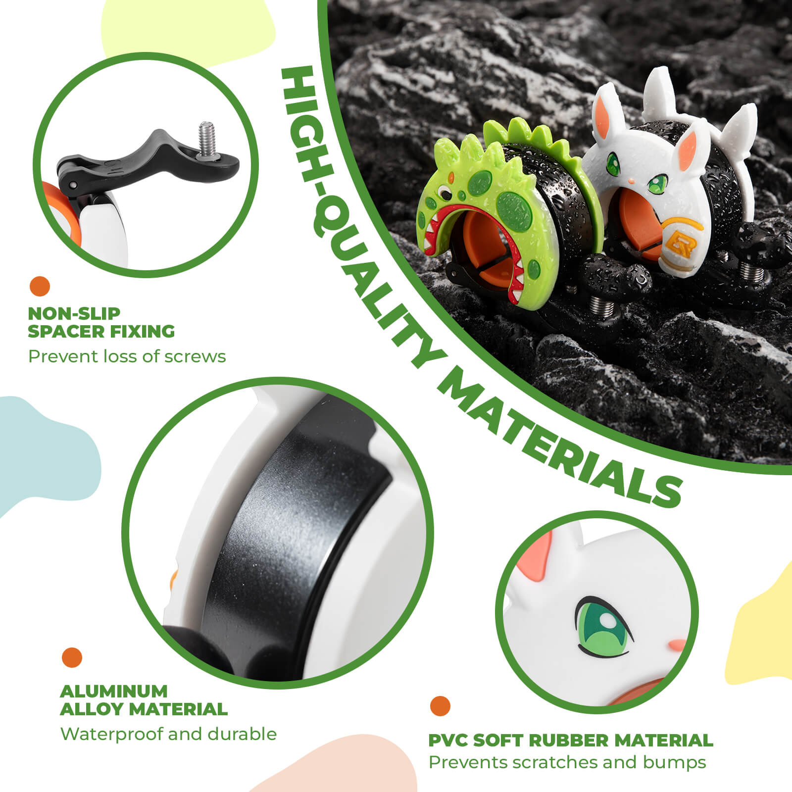 ROCKBROS kids cartoon bicycle bell with loud sound
#Style_Rabbit