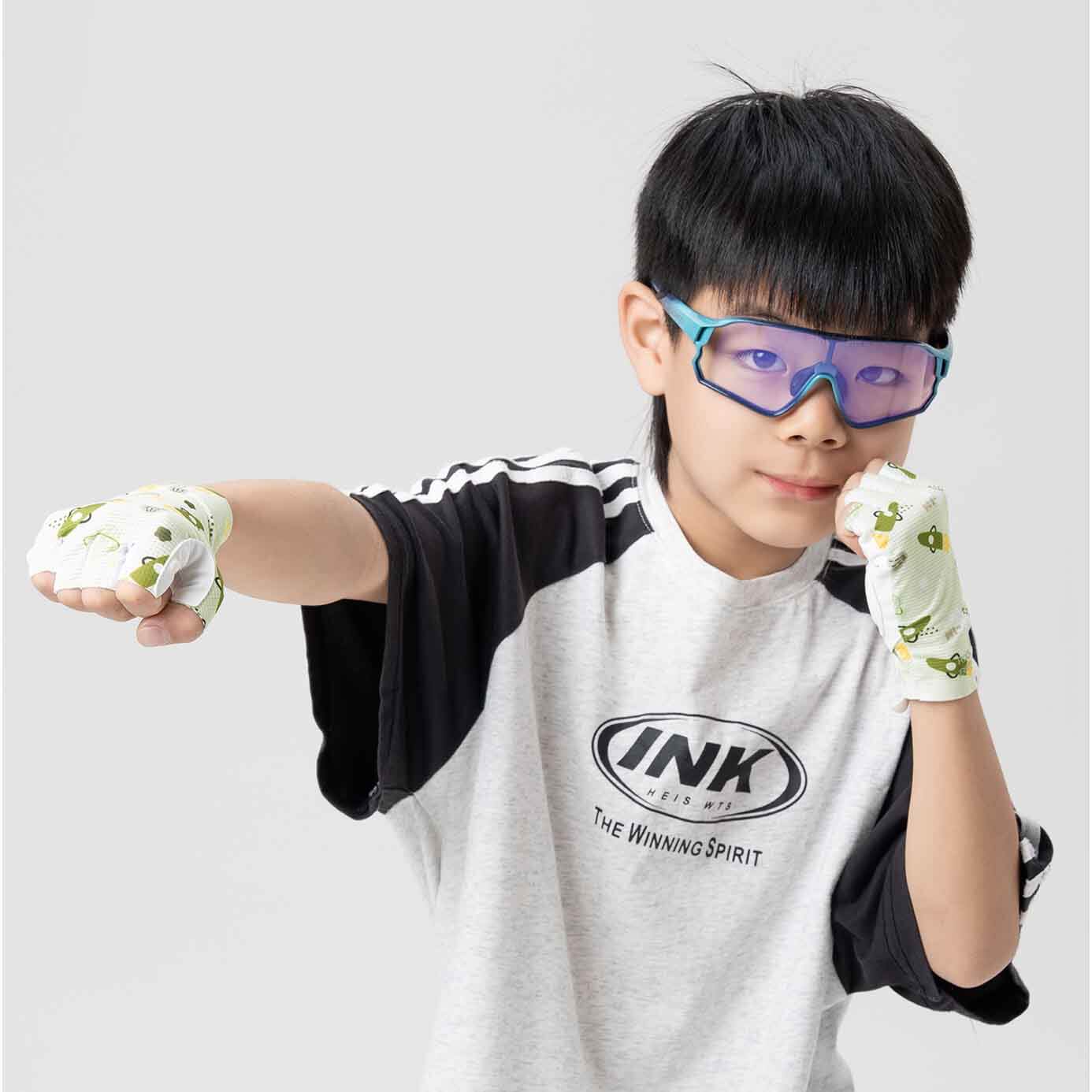 ROCKBROS kids cycling gloves breathable anti slip sports gloves