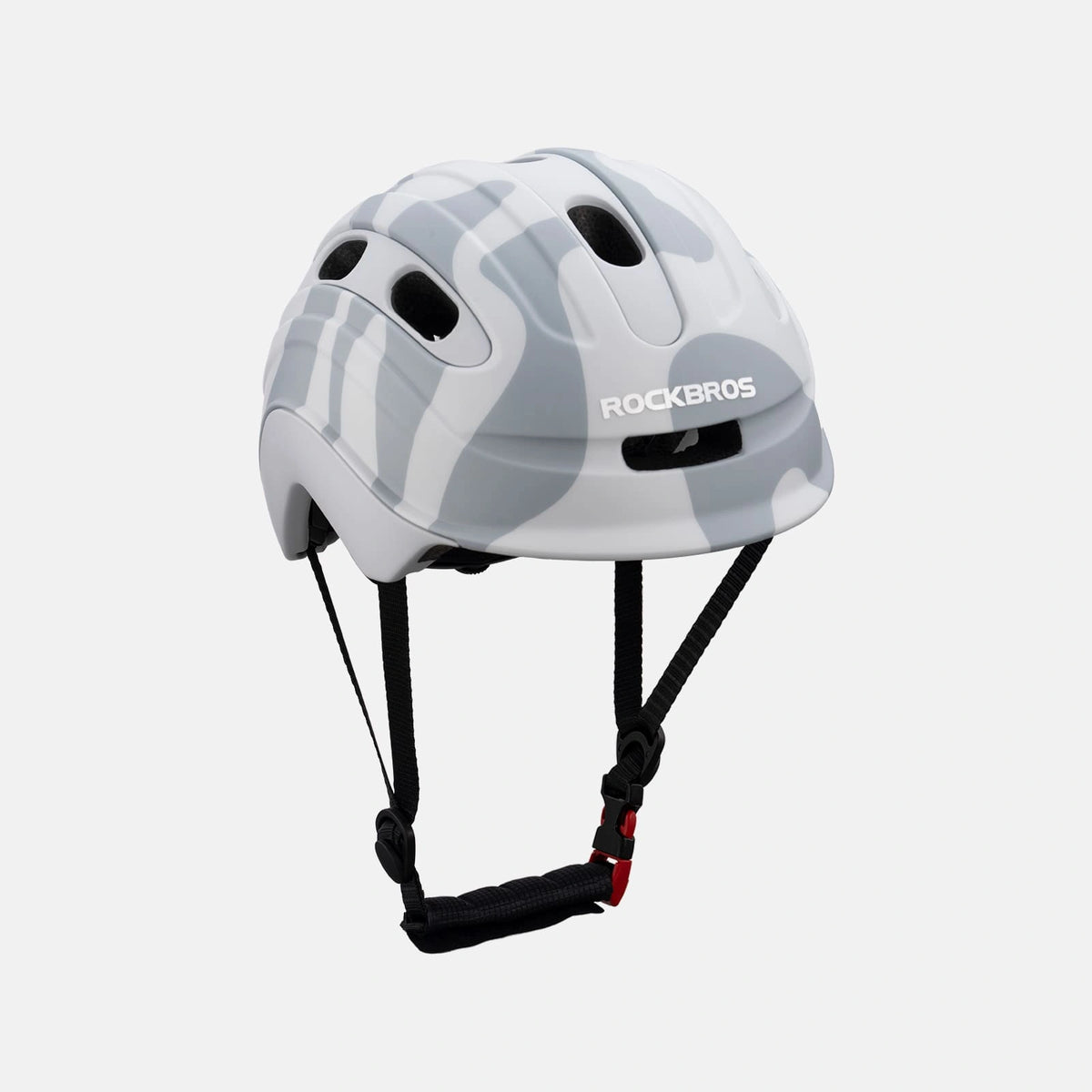 ROCKBROS kids and youth bike helmet with antibacterial liner, lightweight design
#Color_Gray