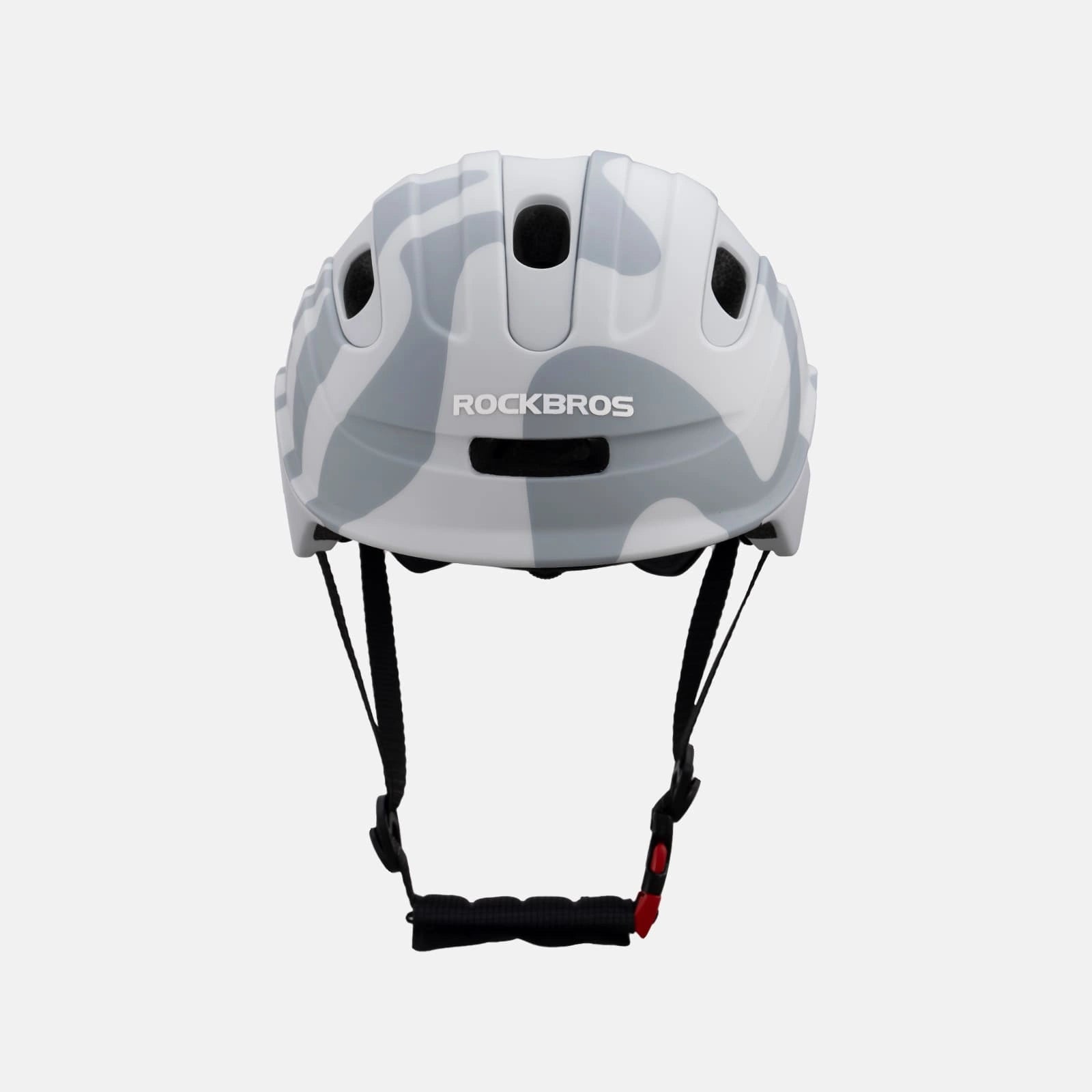 ROCKBROS kids and youth bike helmet with antibacterial liner, lightweight design
#Color_Gray