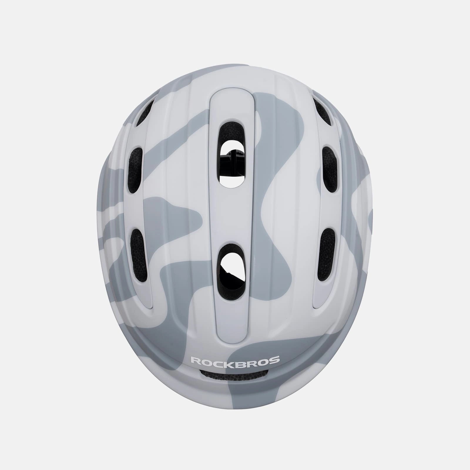 ROCKBROS kids and youth bike helmet with antibacterial liner, lightweight design
#Color_Gray