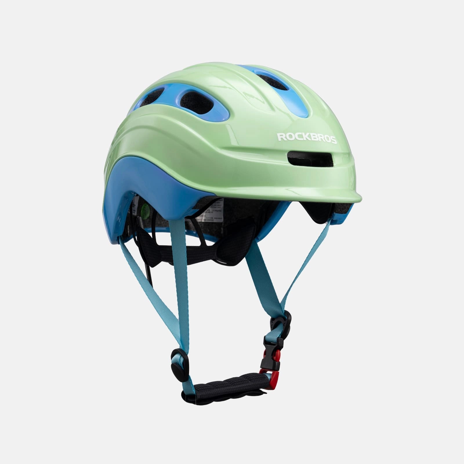 ROCKBROS kids and youth bike helmet with antibacterial liner, lightweight design
#Color_Green