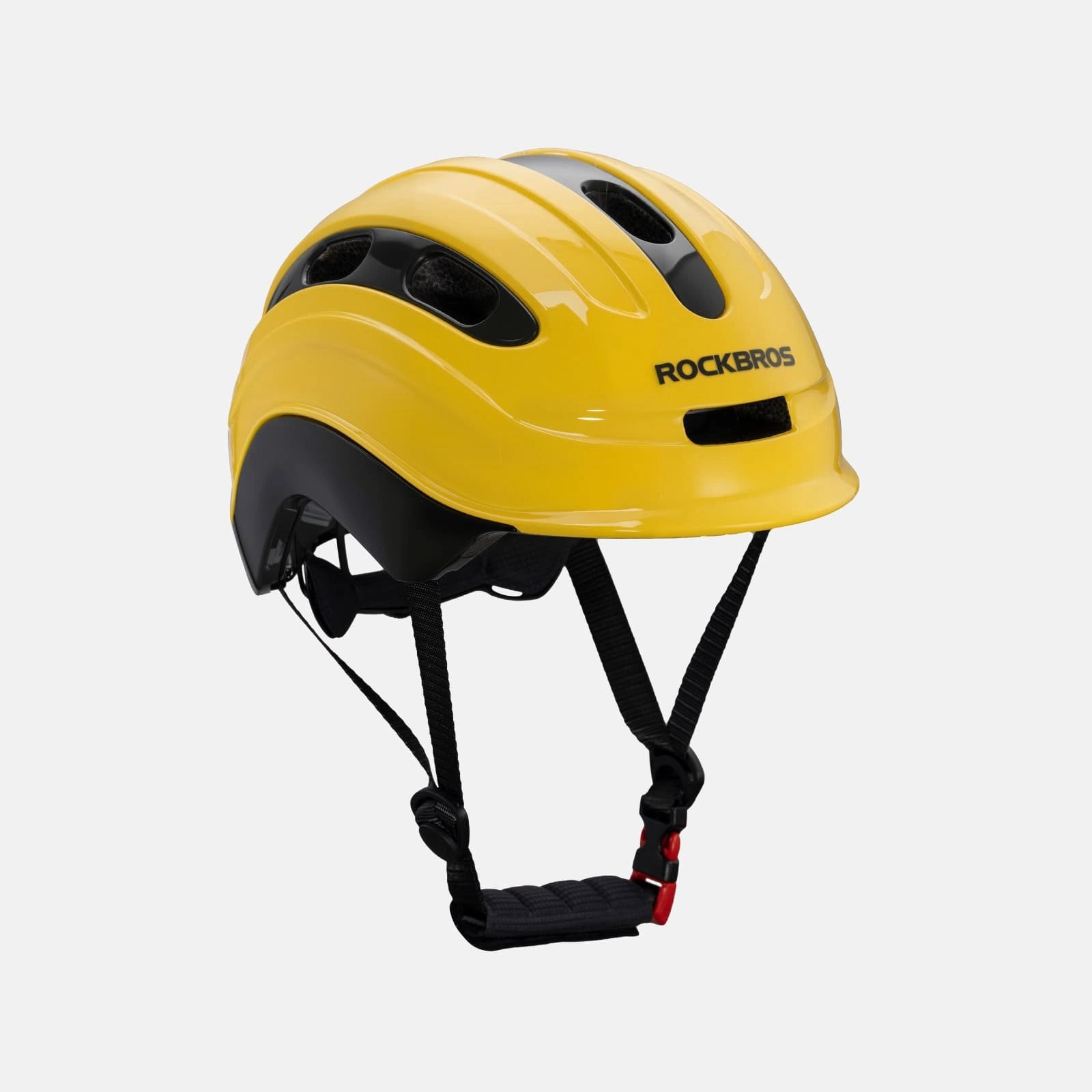 ROCKBROS kids and youth bike helmet with antibacterial liner, lightweight design
#Color_Yellow
