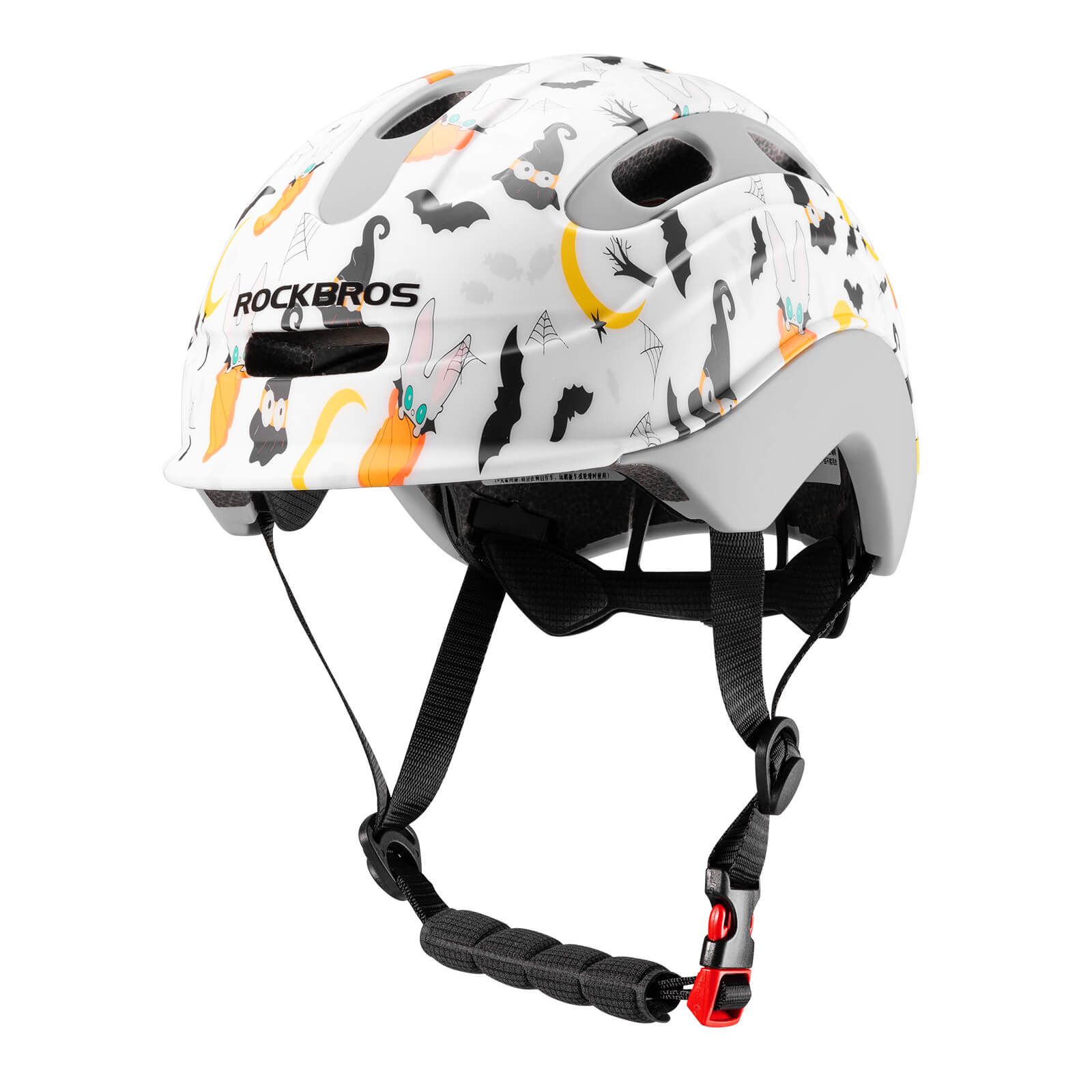 ROCKBROS kids and youth bike helmet with antibacterial liner, lightweight design
#Color_Halloween