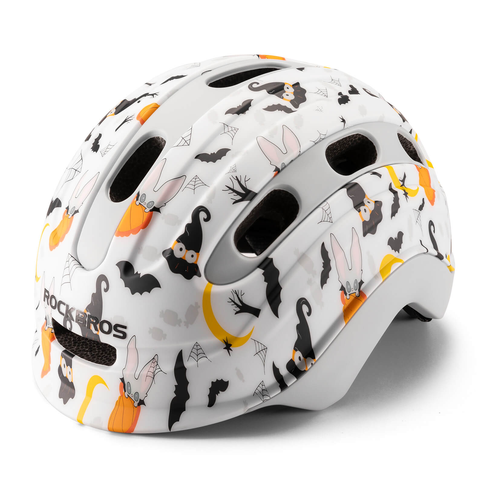 ROCKBROS kids and youth bike helmet with antibacterial liner, lightweight design
#Color_Halloween