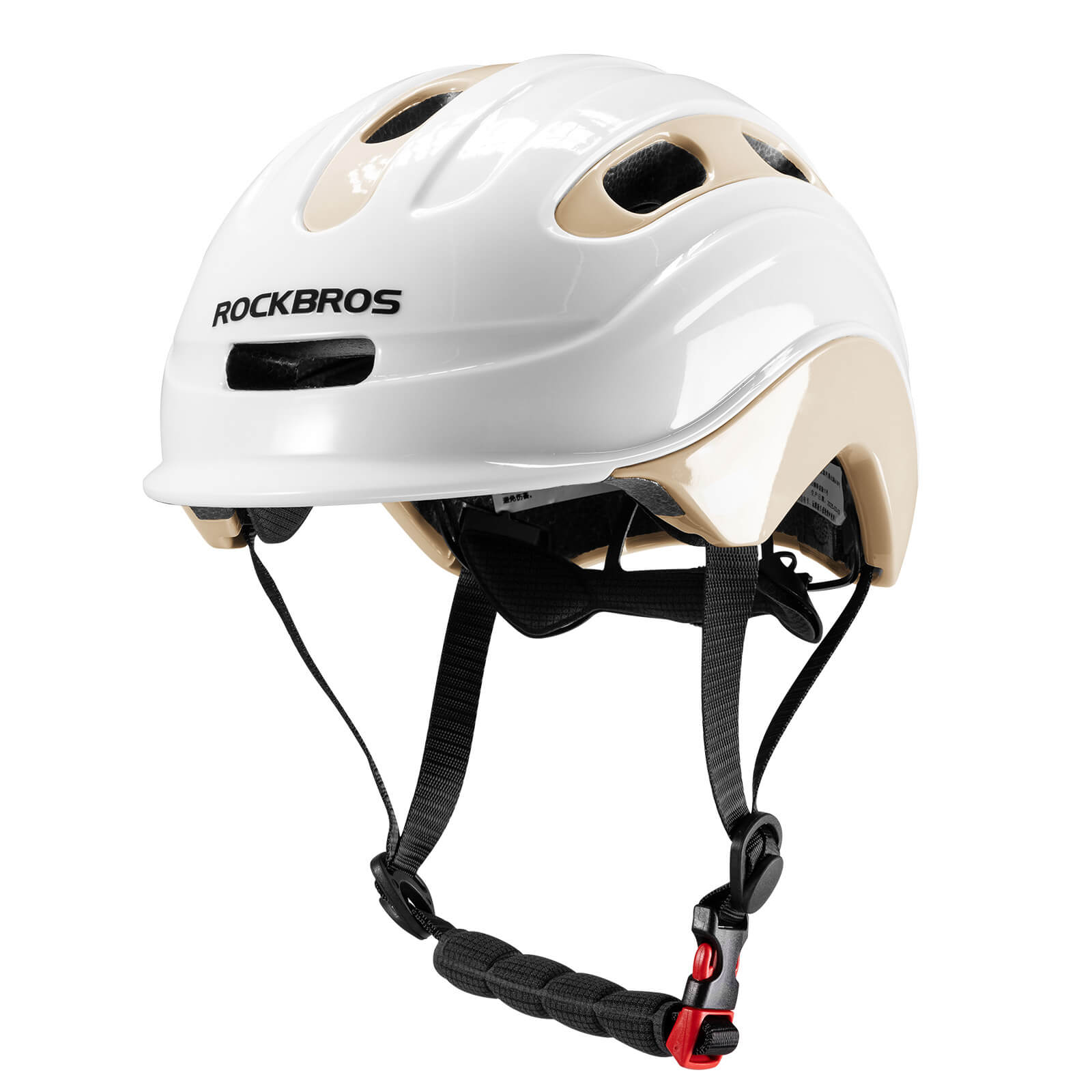 ROCKBROS kids and youth bike helmet with antibacterial liner, lightweight design
#Color_White