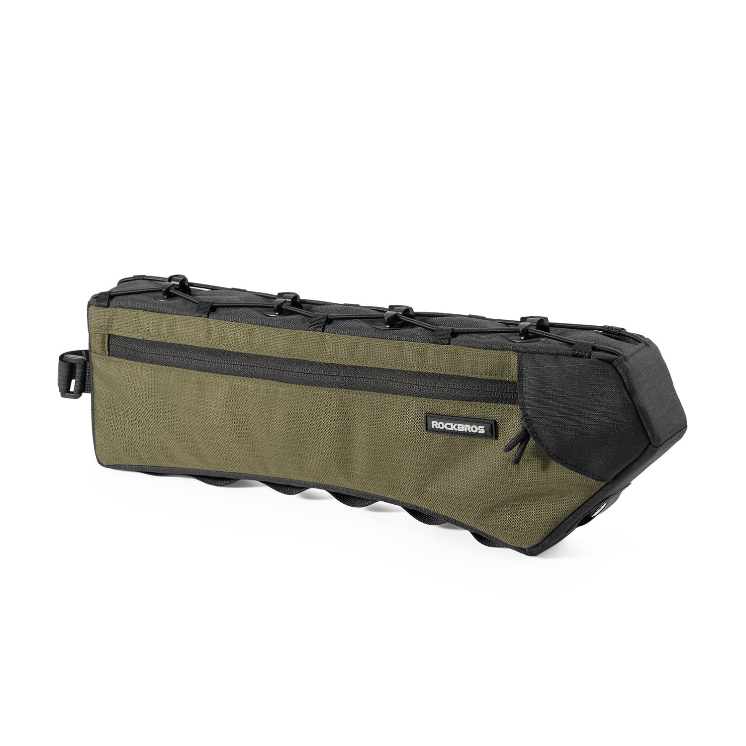 ROCKBROS 1.9L Bike Triangle Bag, Low-drag Streamlined Top Tube Bag with Organized Compartments for Long-distance Cycling
