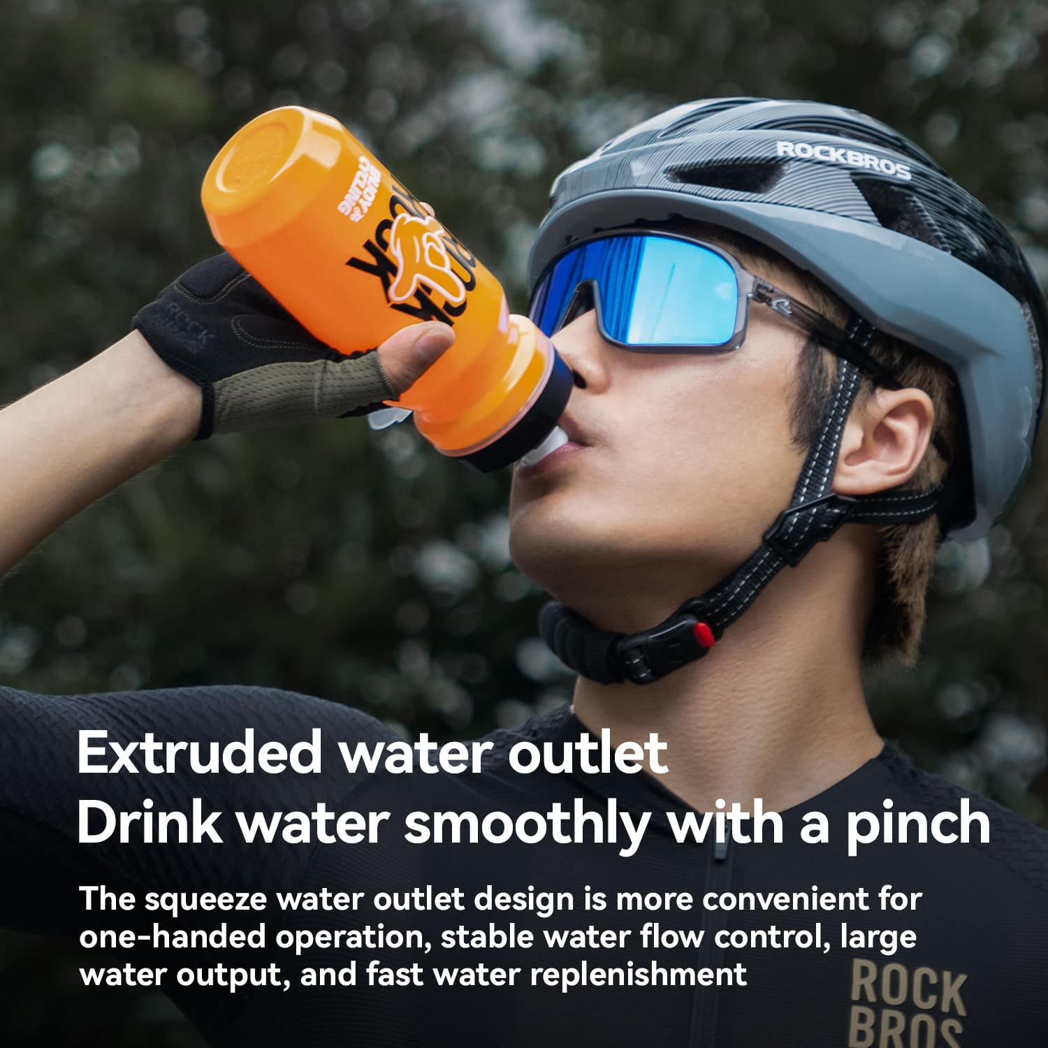 Large Capacity Squeeze Cycling Water Bottle