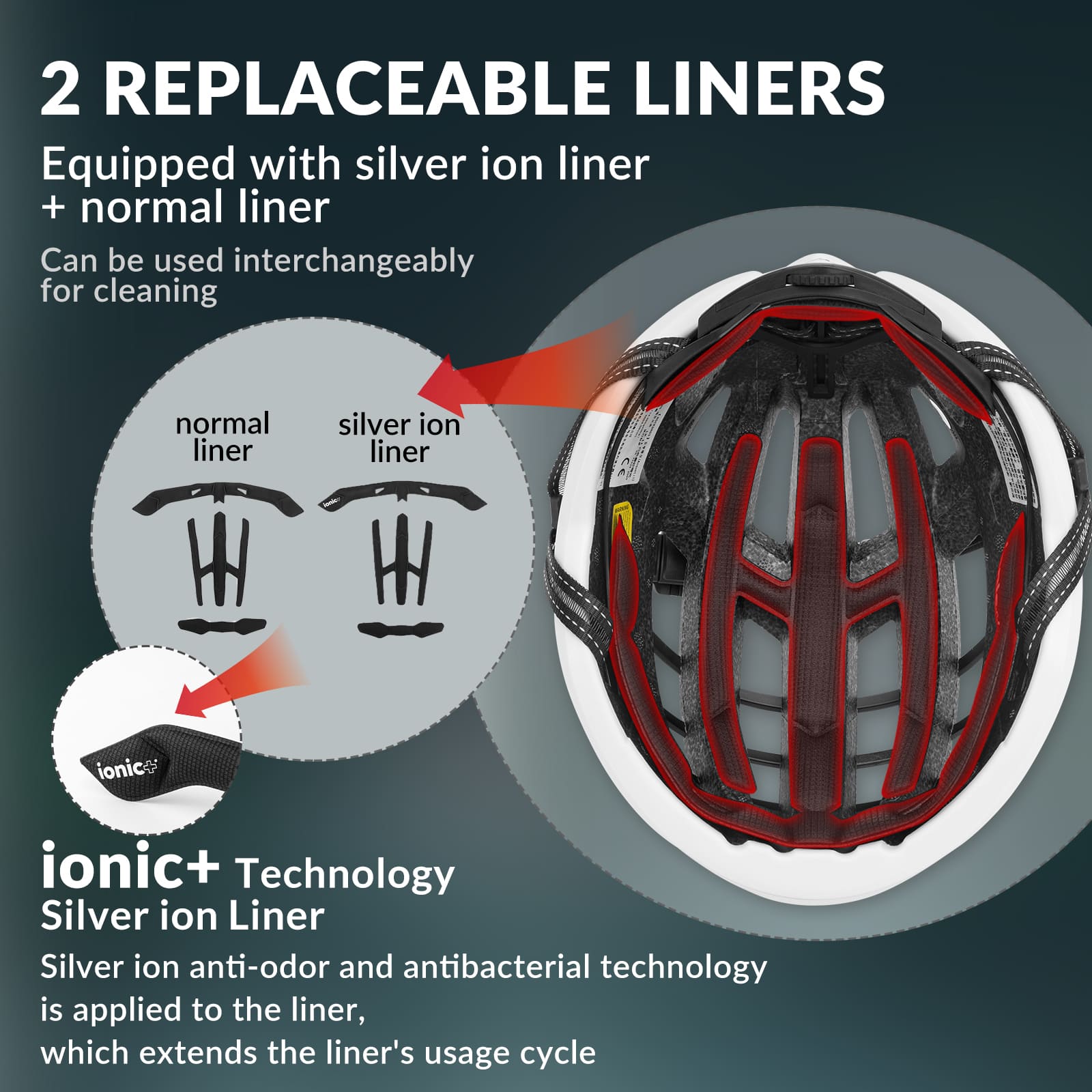 ROCKBROS LK-11 Anquetil lightweight road and MTB bike helmet with aerodynamic design and all-in-one molded shell for cycling safety