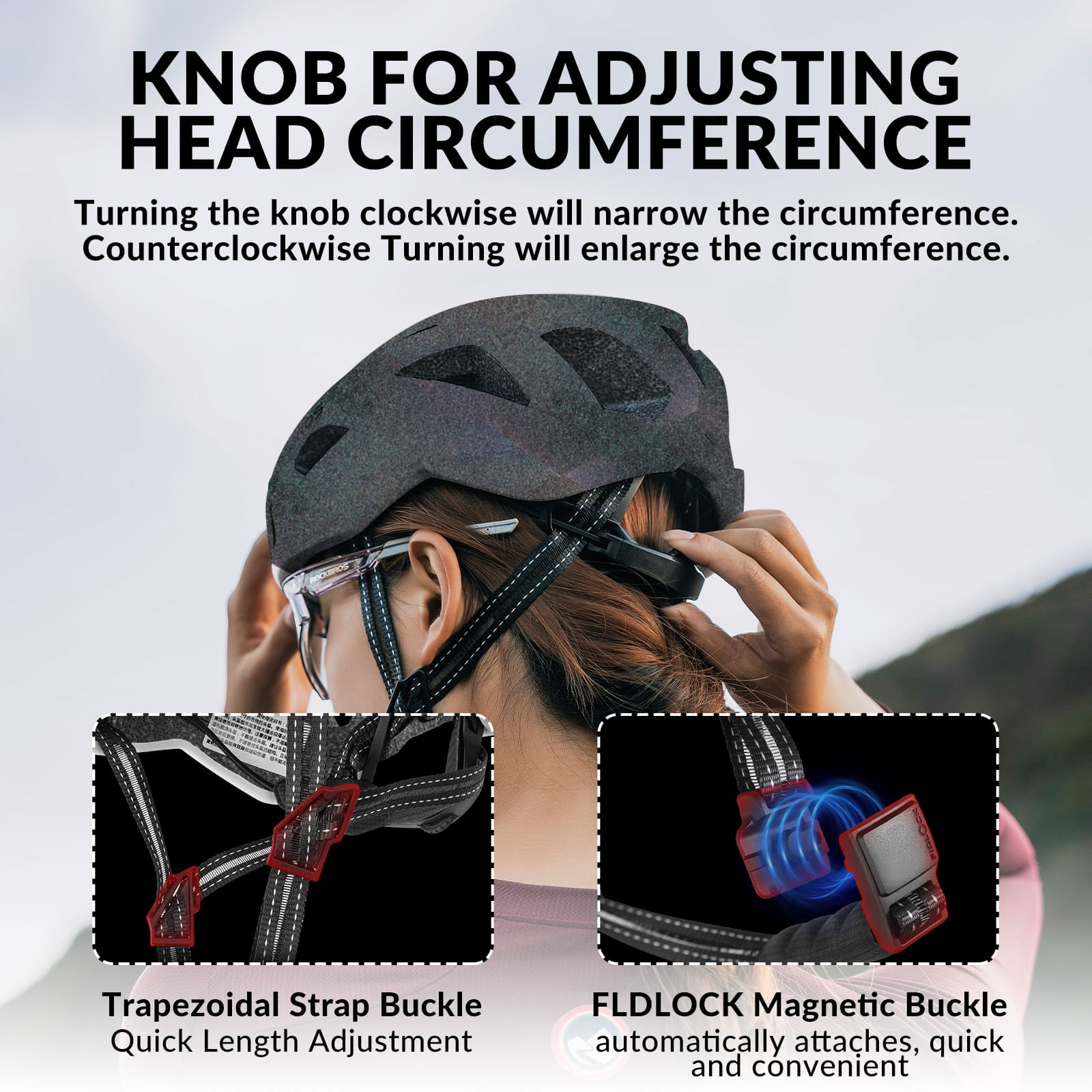 ROCKBROS LK-11 Anquetil lightweight road and MTB bike helmet with aerodynamic design and all-in-one molded shell for cycling safety
#Color_Titanium