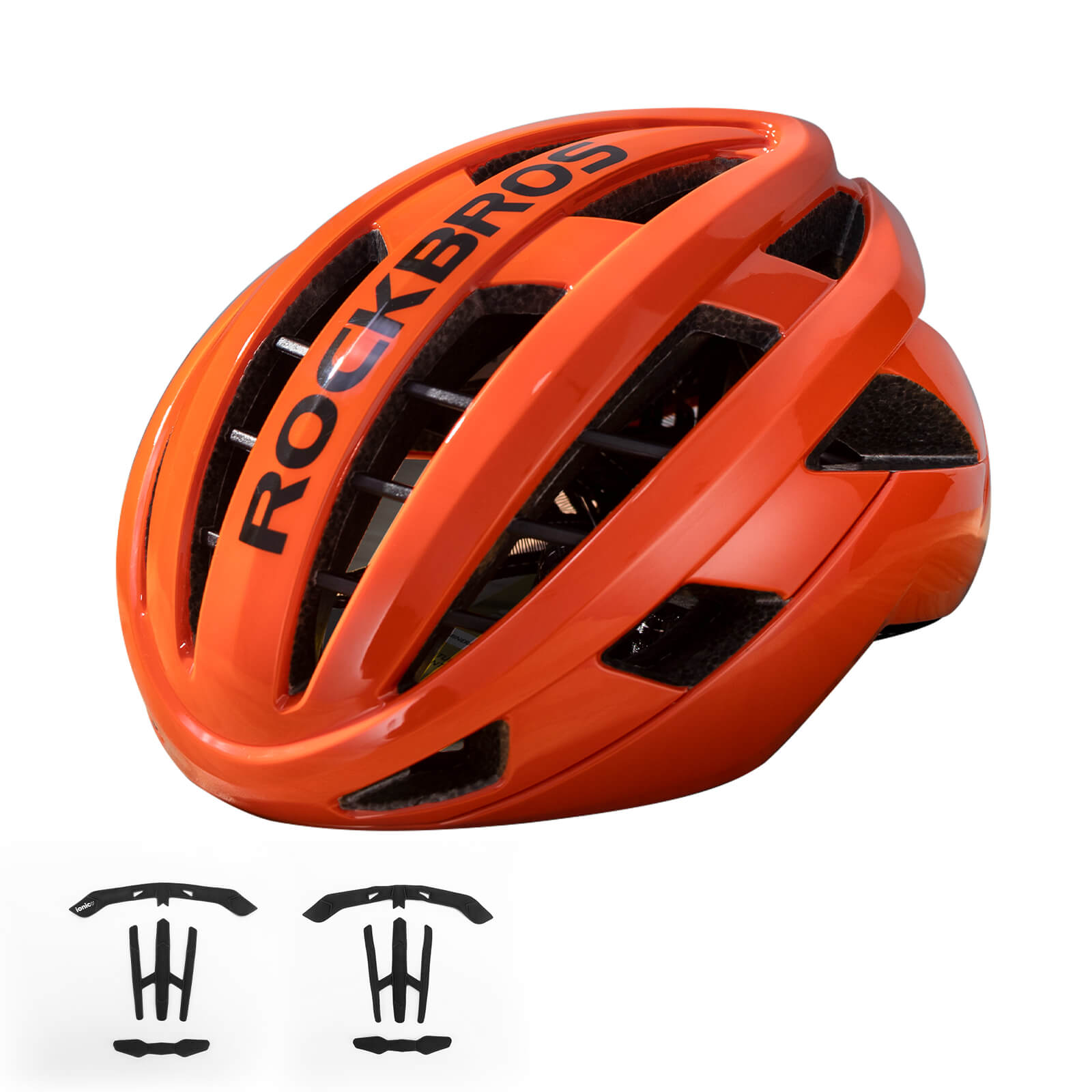 ROCKBROS LK-11 Anquetil lightweight road and MTB bike helmet with aerodynamic design and all-in-one molded shell for cycling safety
#Color_Orange