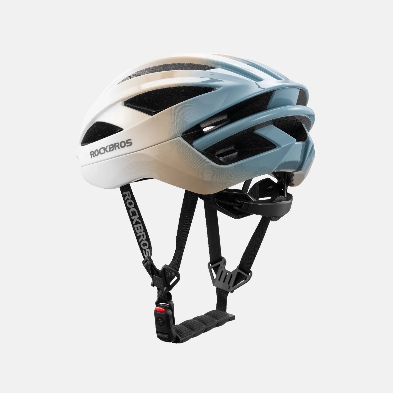 ROCKBROS LK-69 Bike Helmet with Bionic Support, ventilated and adjustable cycling helmet
#Color_Multi-White Yellow Blue (Glossy)