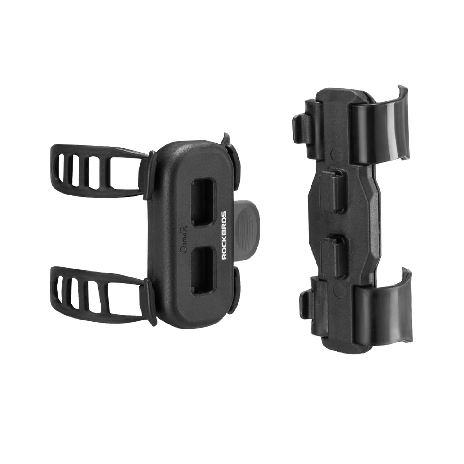 ROCKBROS magnetic bike bottle holder with strap and magnetic mount design for secure cycling hydration.