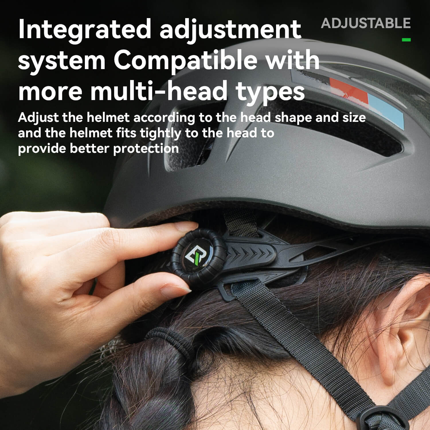 ROCKBROS Magnetic Goggles Bike Helmet with EPS foam and rear light mount for cycling