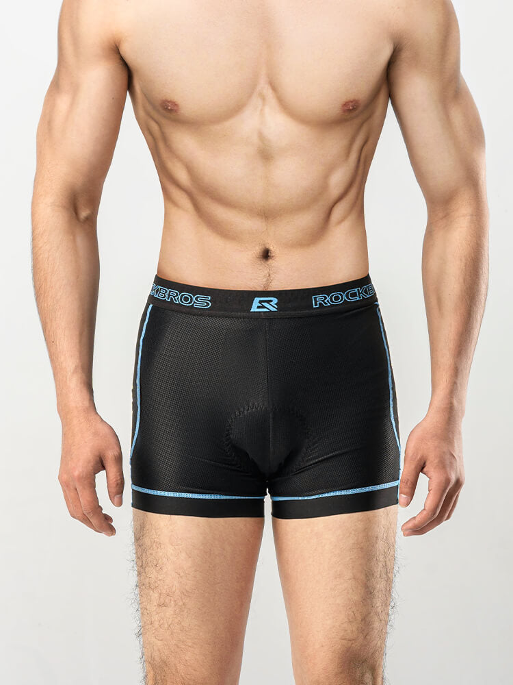 ROCKBROS Men's 3D Padded Cycling Underwear Liner Shorts with Breathable Fabric