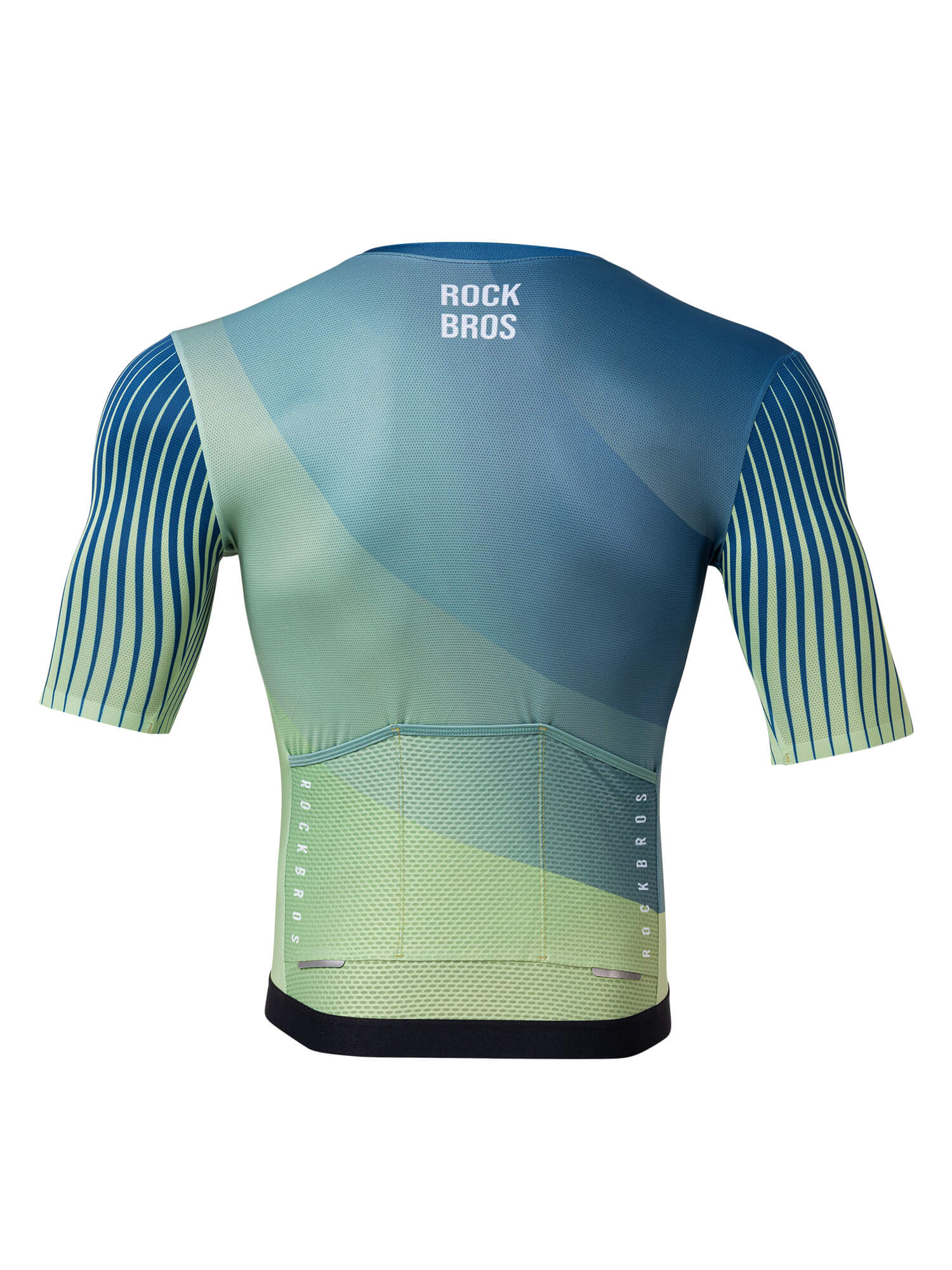 ROCKBROS Men's Birds & Flowers Short-Sleeve Cycling Jersey – Lightweight, Breathable, Moisture-Wicking Summer Bike Shirt
#Color_Green