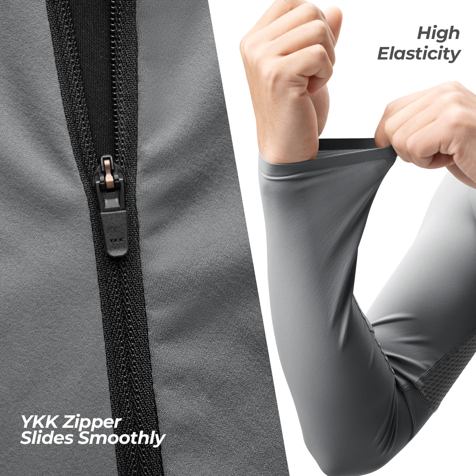 ROCKBROS men's cycling jersey breathable fabric close-up detail