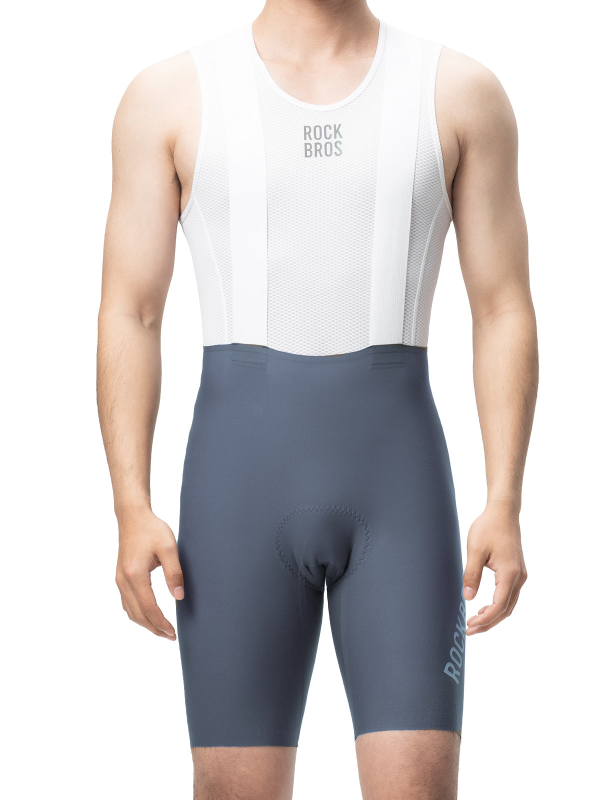 ROCKBROS Men's DOLOMITI Pads Cycling Bib Shorts for Long-Distance Rides
#Color_Gray