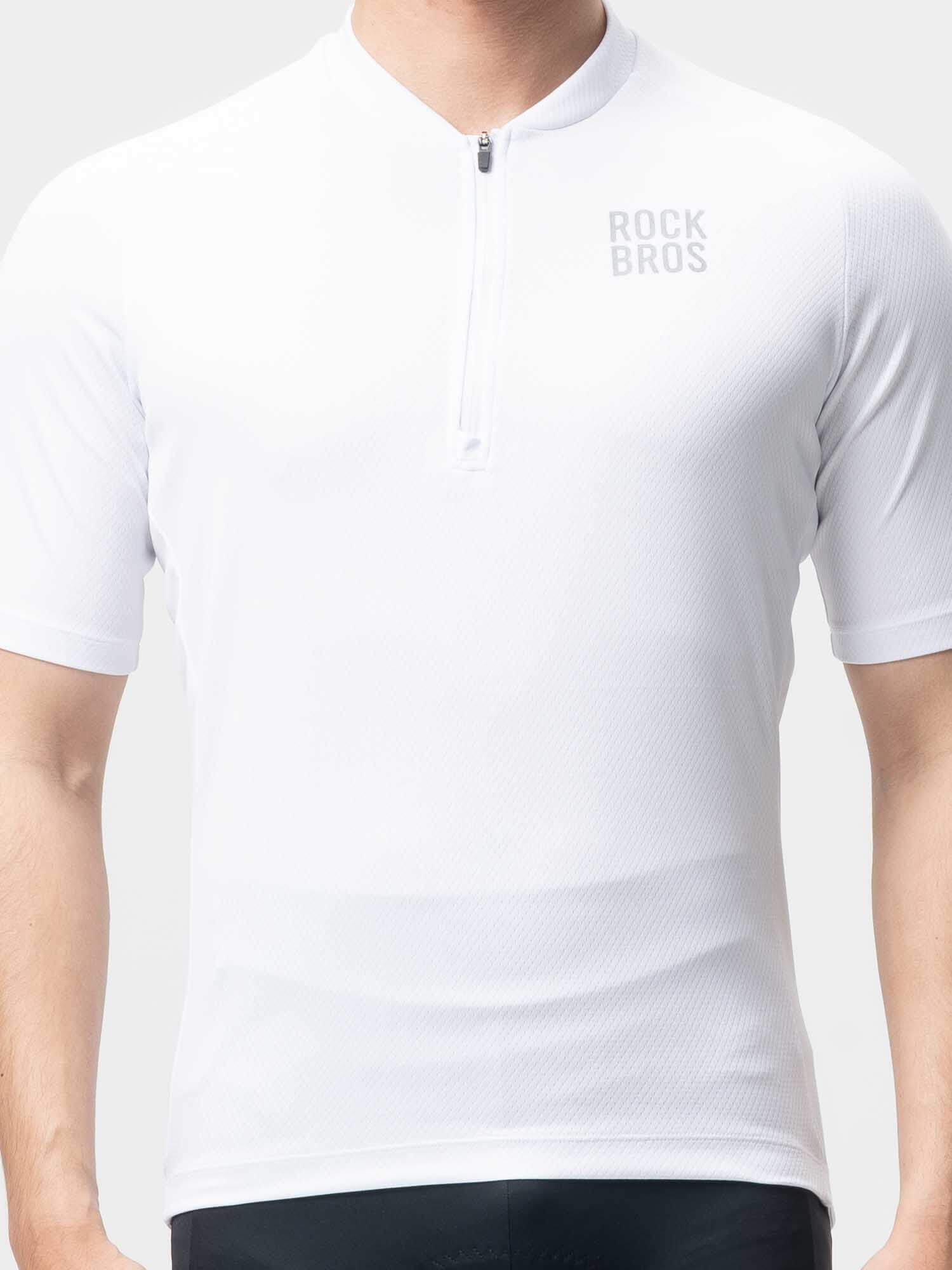 ROCKBROS Men's LANDI Short Sleeve Cycling Jersey
#Color_White
