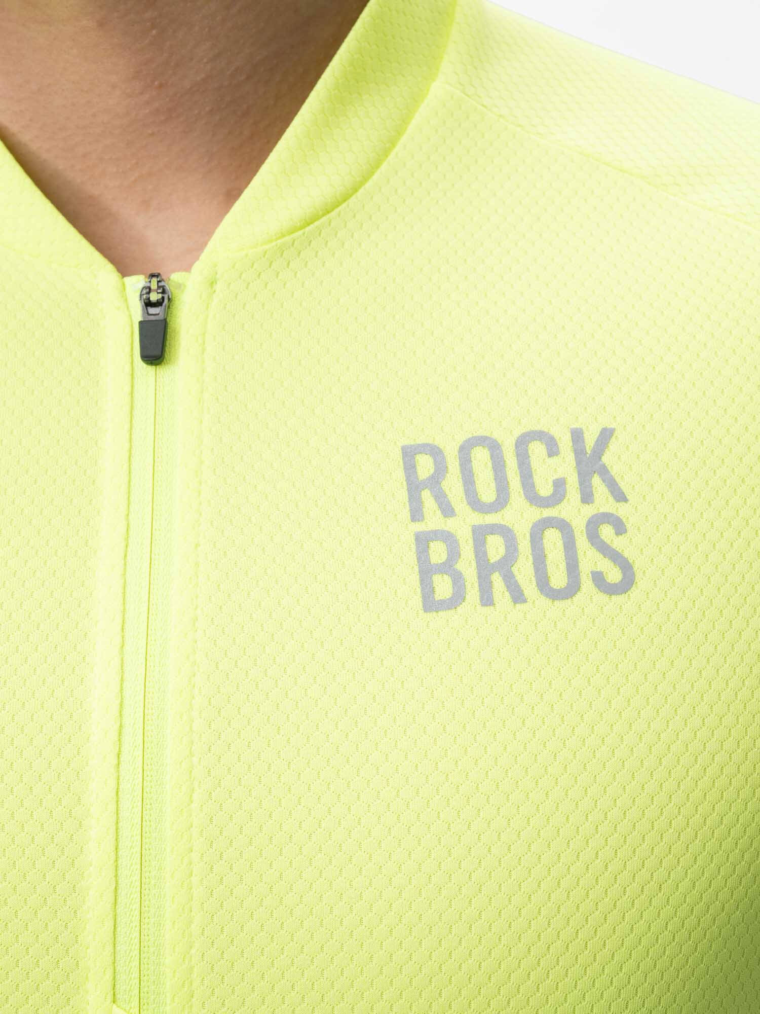 ROCKBROS Men's LANDI Short Sleeve Cycling Jersey
#Color_Fluorescent Yellow